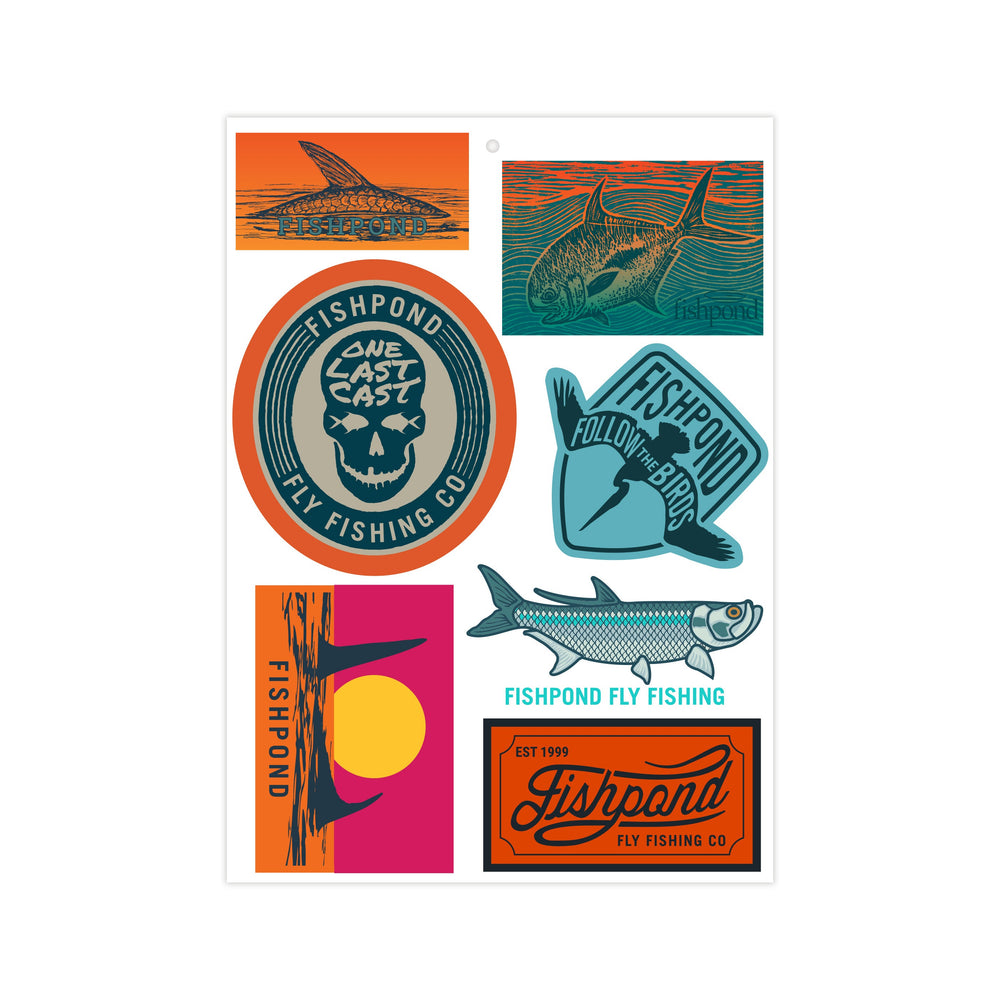 Fishpond Saltwater Sticker Kit, view 2
