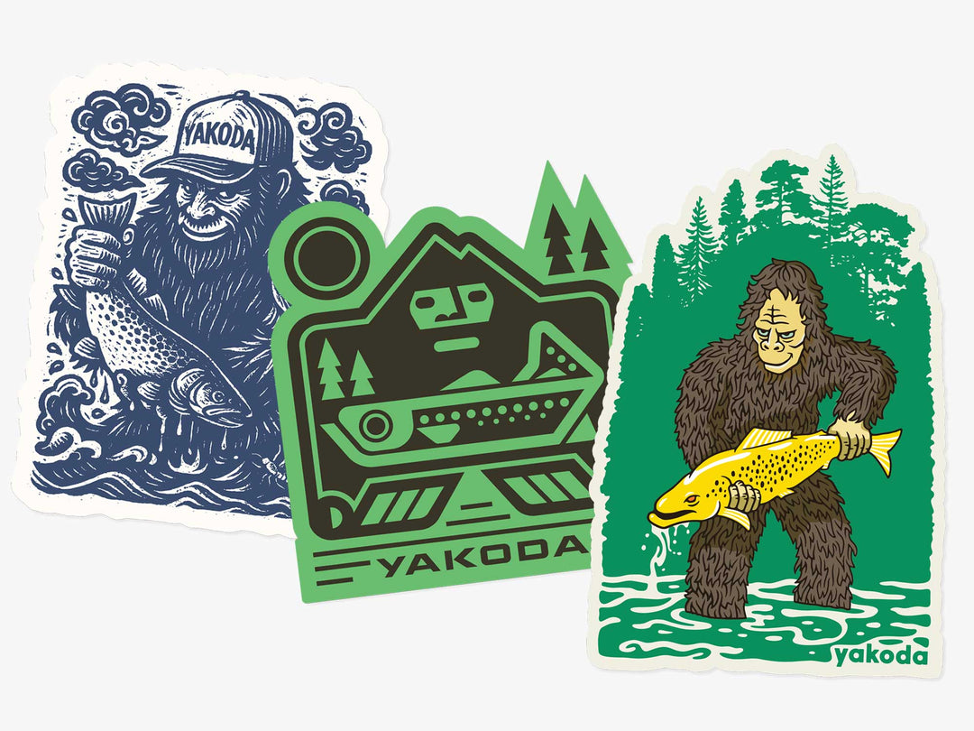 Yakoda Supply Bigfoot Sticker, packaging