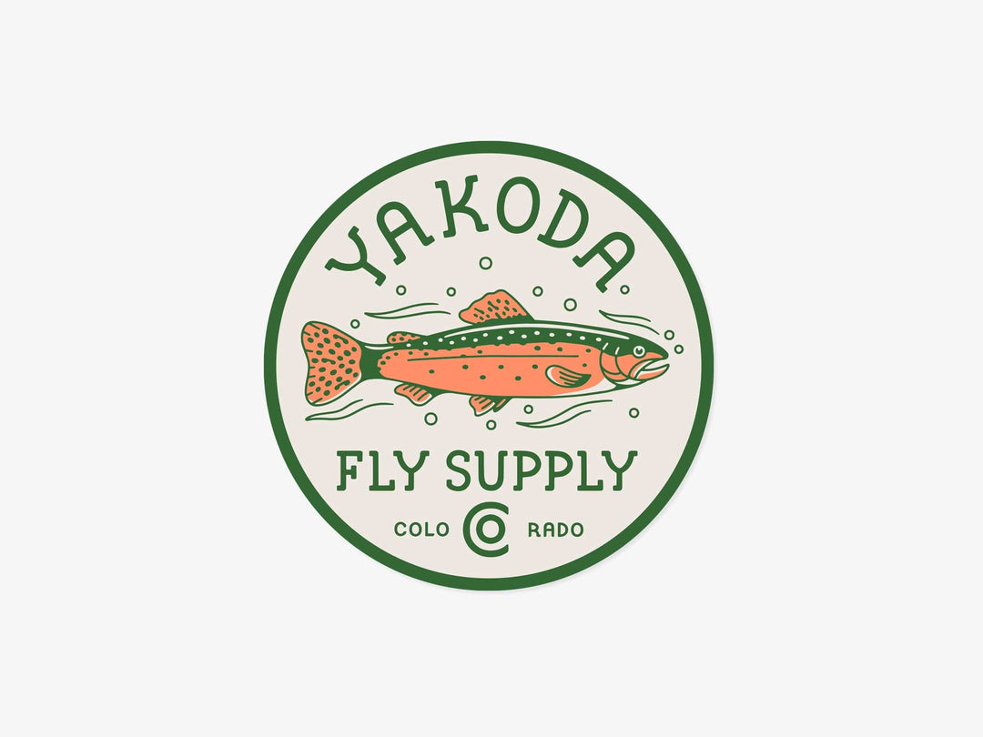 Yakoda Supply Circle Badge Sticker, view 4