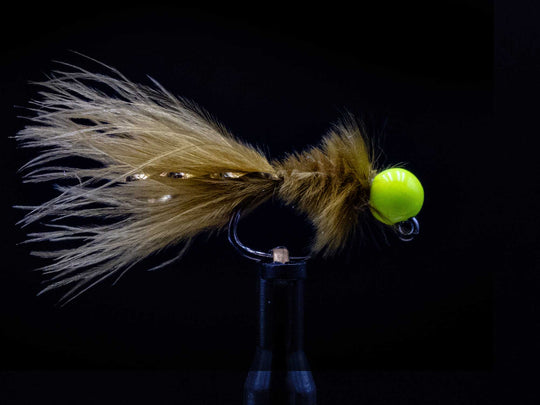 Yakoda Supply Yakoda Micro Bugger (3-Pack), Olive with Chartreuse Bead
