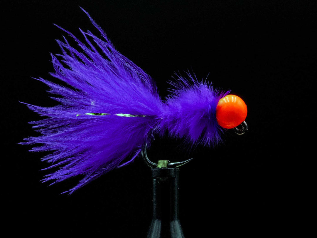 Yakoda Supply Yakoda Micro Bugger (3-Pack), Purple with Orange Bead