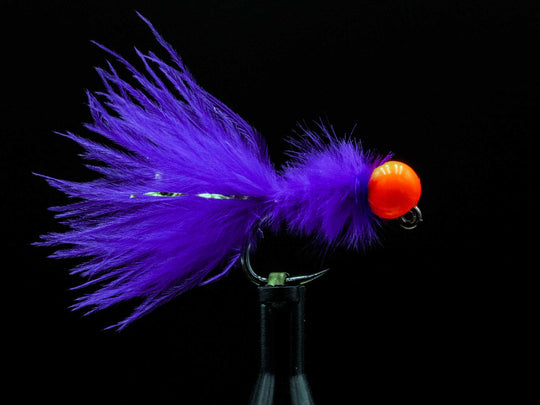 Yakoda Supply Yakoda Micro Bugger (3-Pack), Purple with Orange Bead