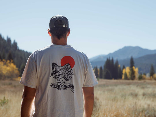 Yakoda Supply Rise Early Short Sleeve Pocket Tee, worn