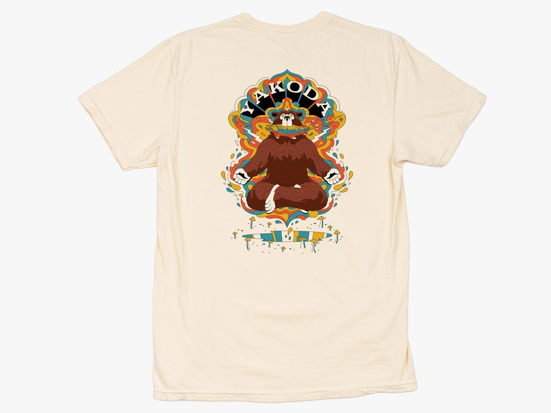 Yakoda Supply Trippy Grizzly Holographic Sticker, view 3