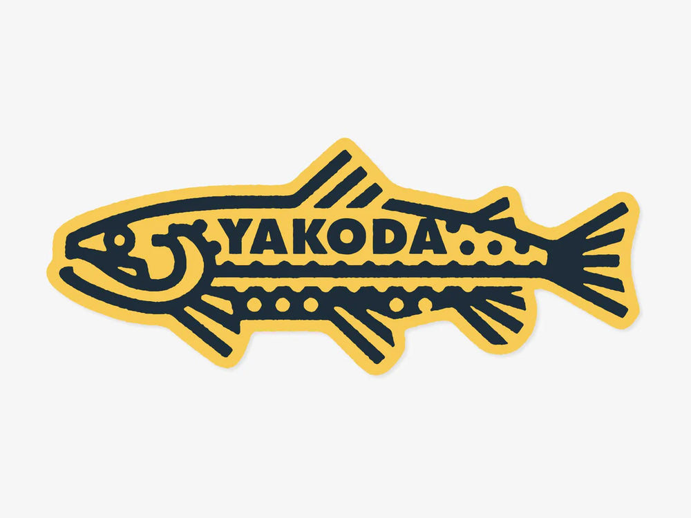 Yakoda Trout Logo Sticker | Tailwaters Fly Fishing