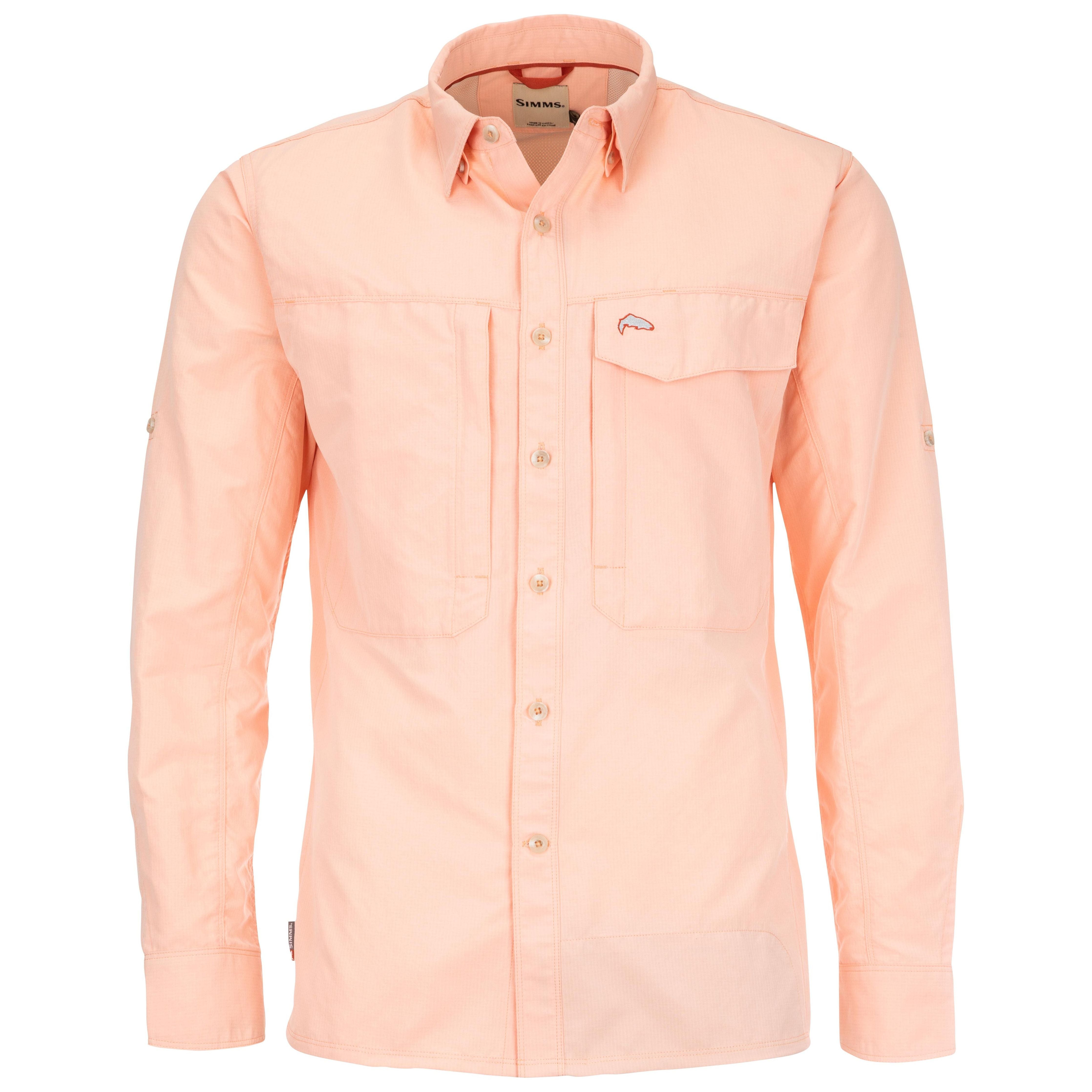 Simms Guide LS Shirt Coral Reef Image 01