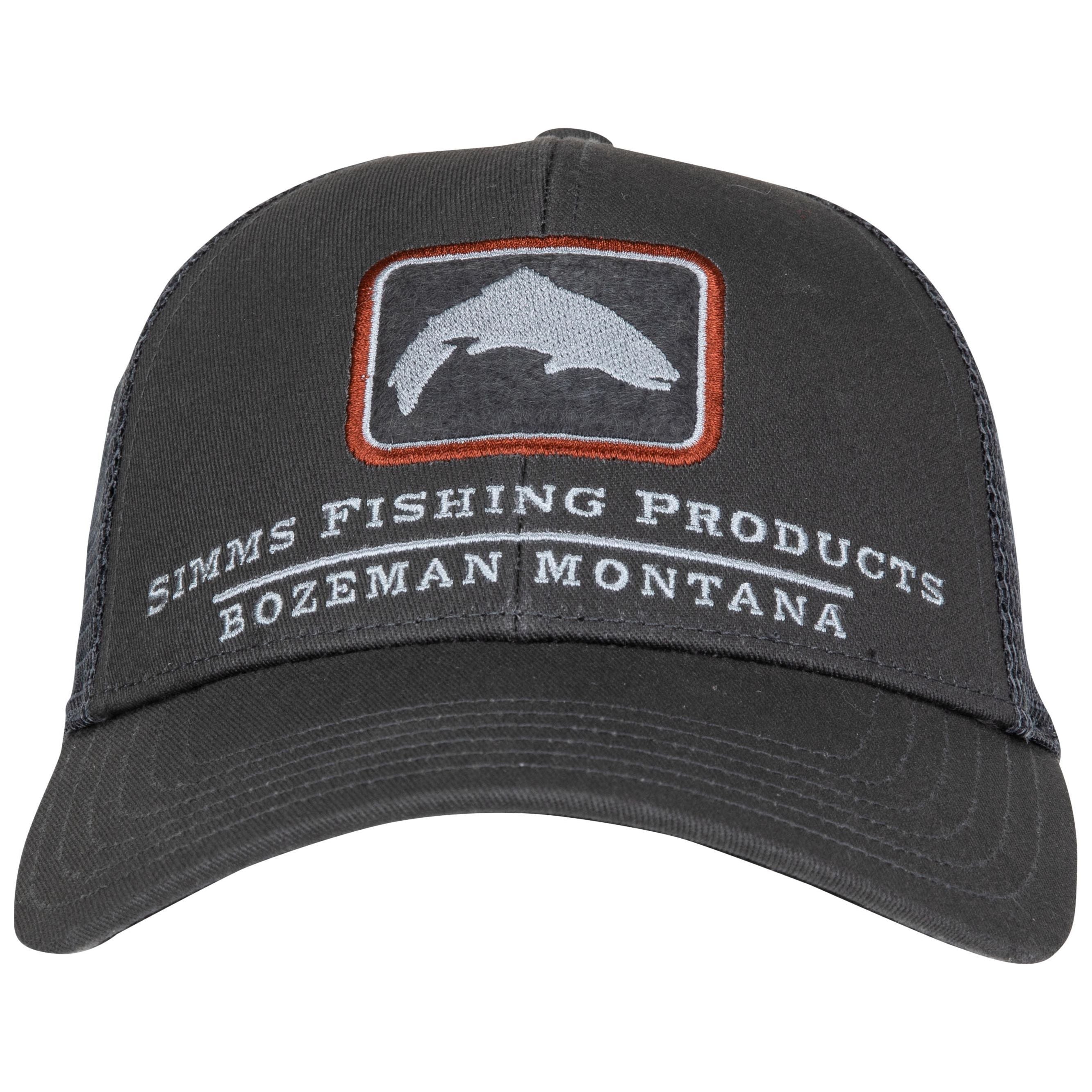 Simms Small Fit Trout Icon Trucker Carbon Image 02