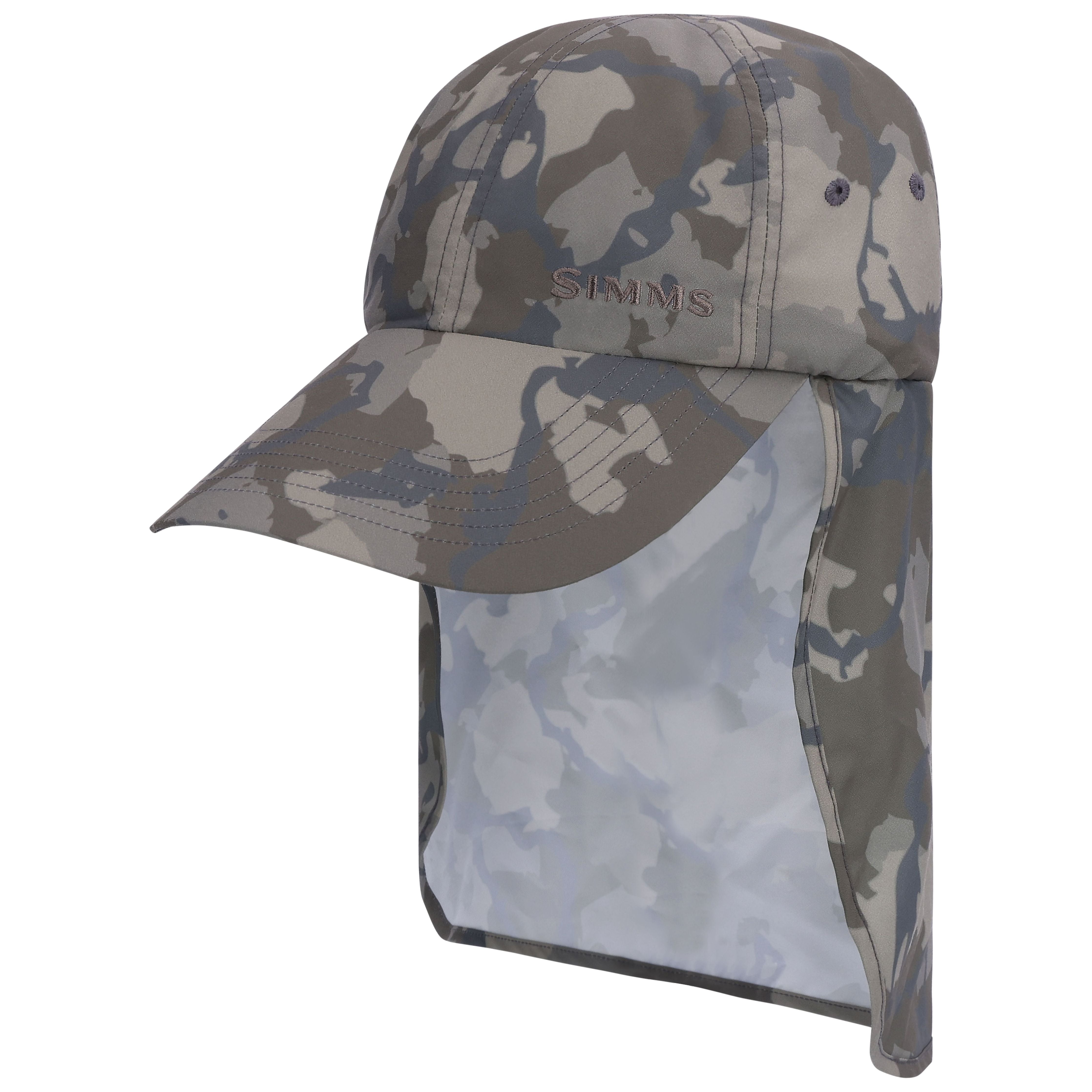 Simms Superlight Sunshield Cap Regiment Camo Olive Drab Image 01