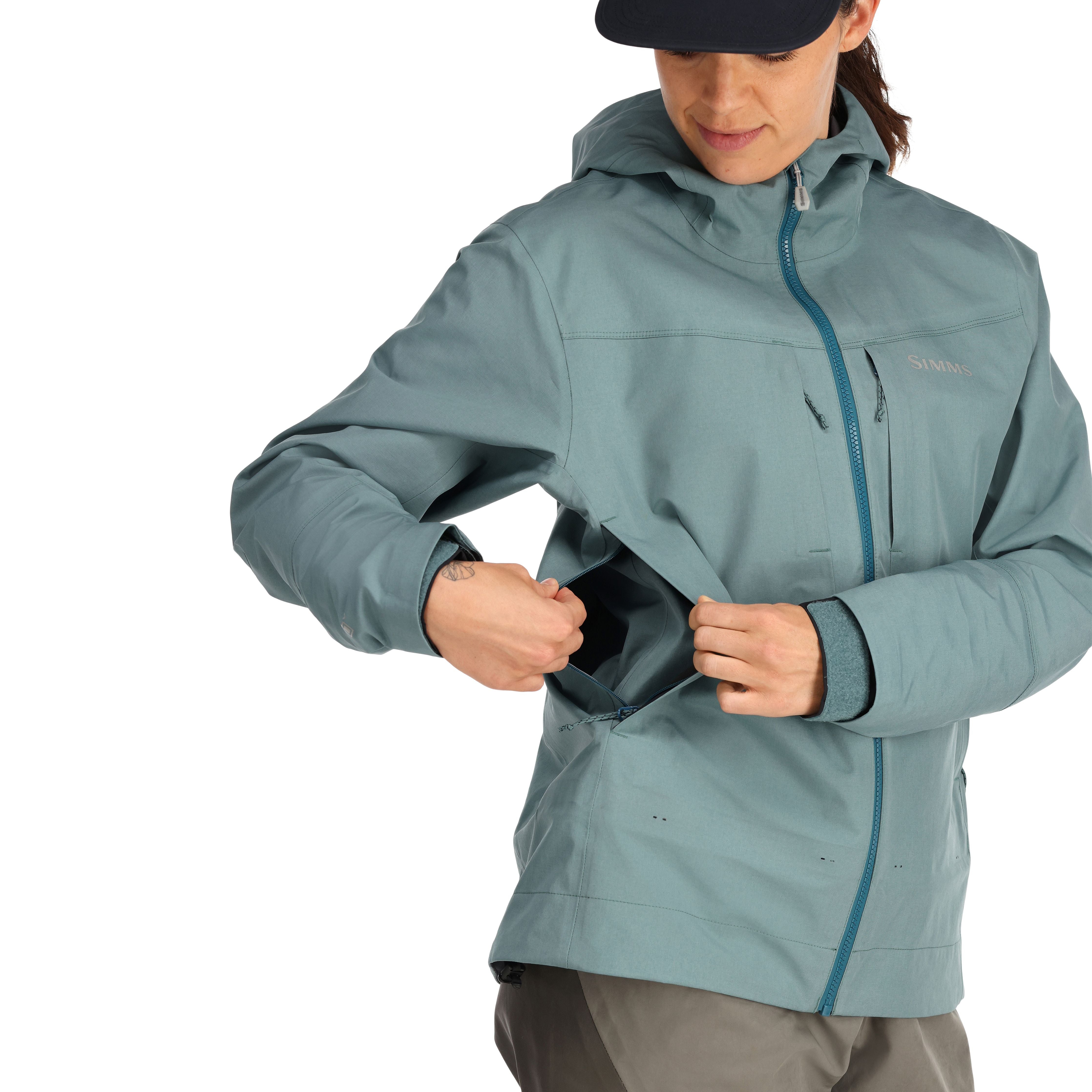 Simms Women's G3 Guide Jacket Avalon Teal Image 07
