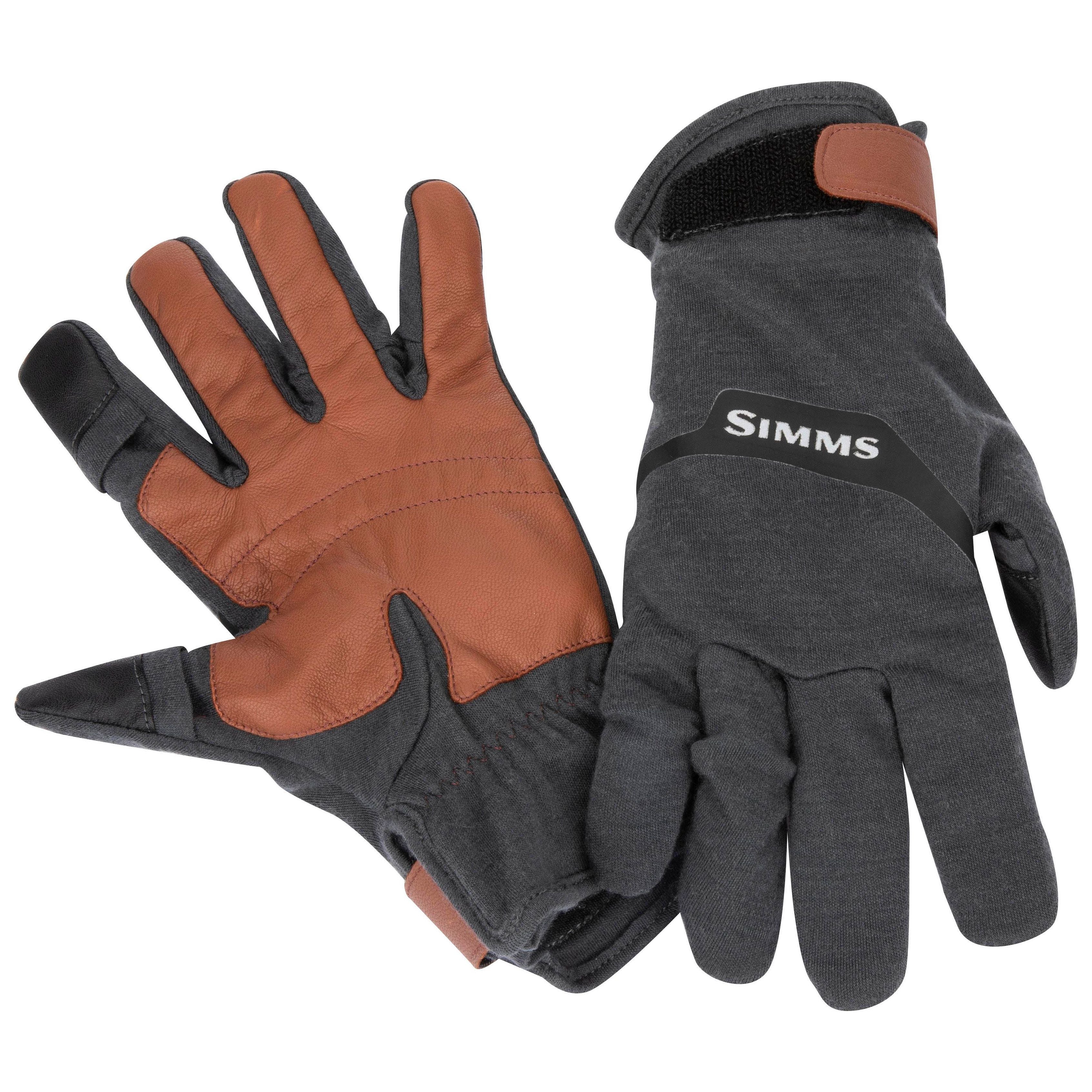 Simms Lightweight Wool Flex Glove Carbon Image 01