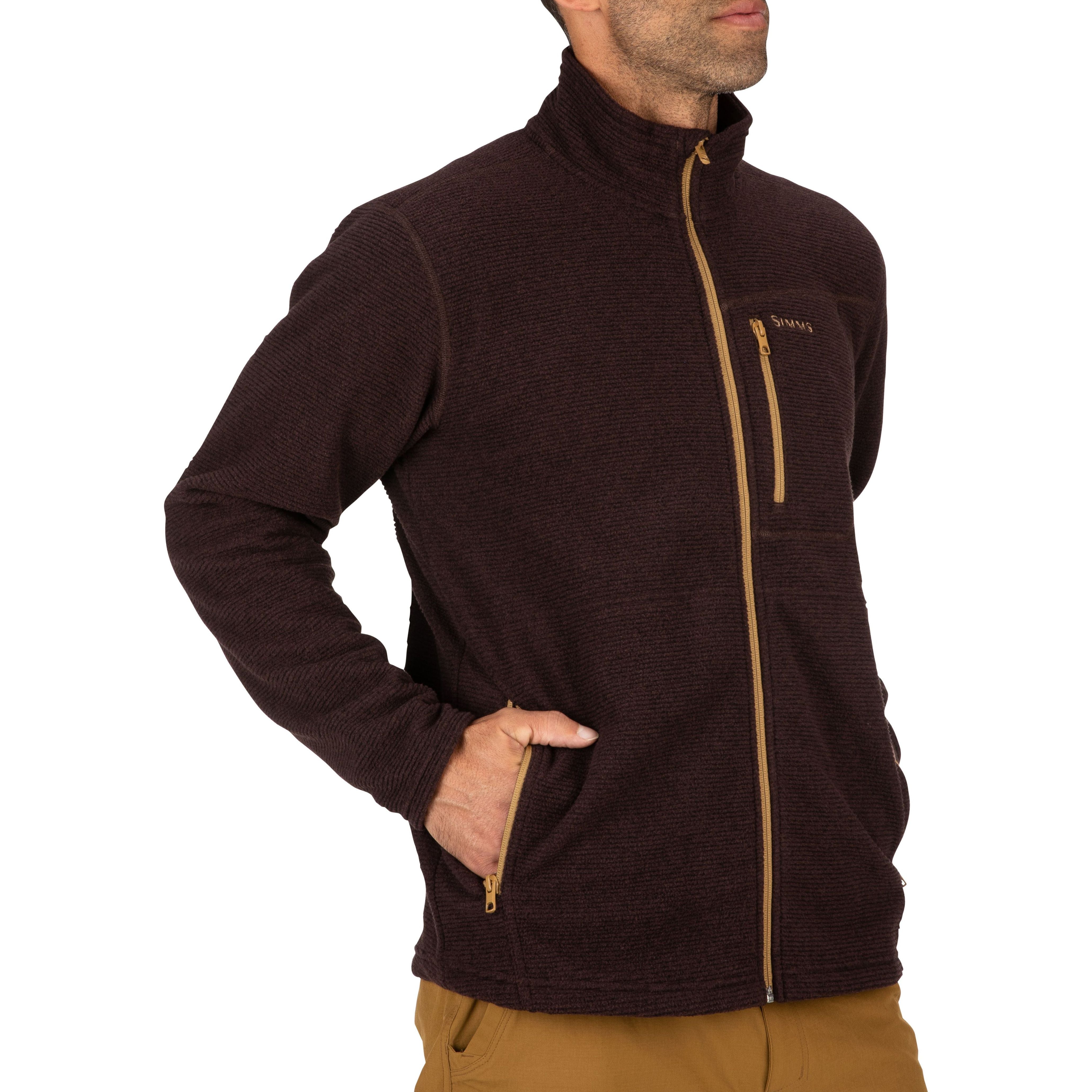 Simms Rivershed Full Zip Mahogany Image 06