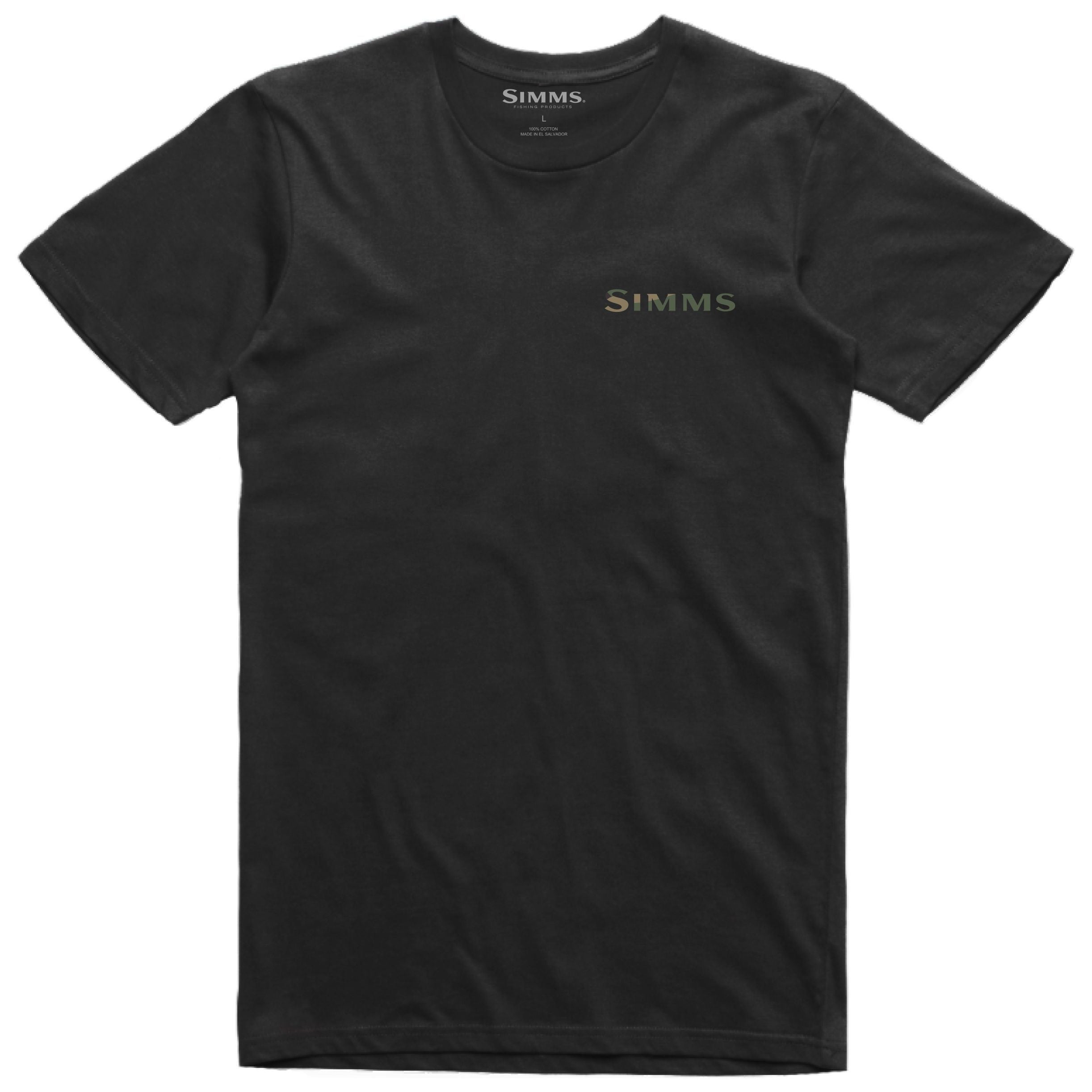 Simms Walleye Logo T-Shirt Black Image 02