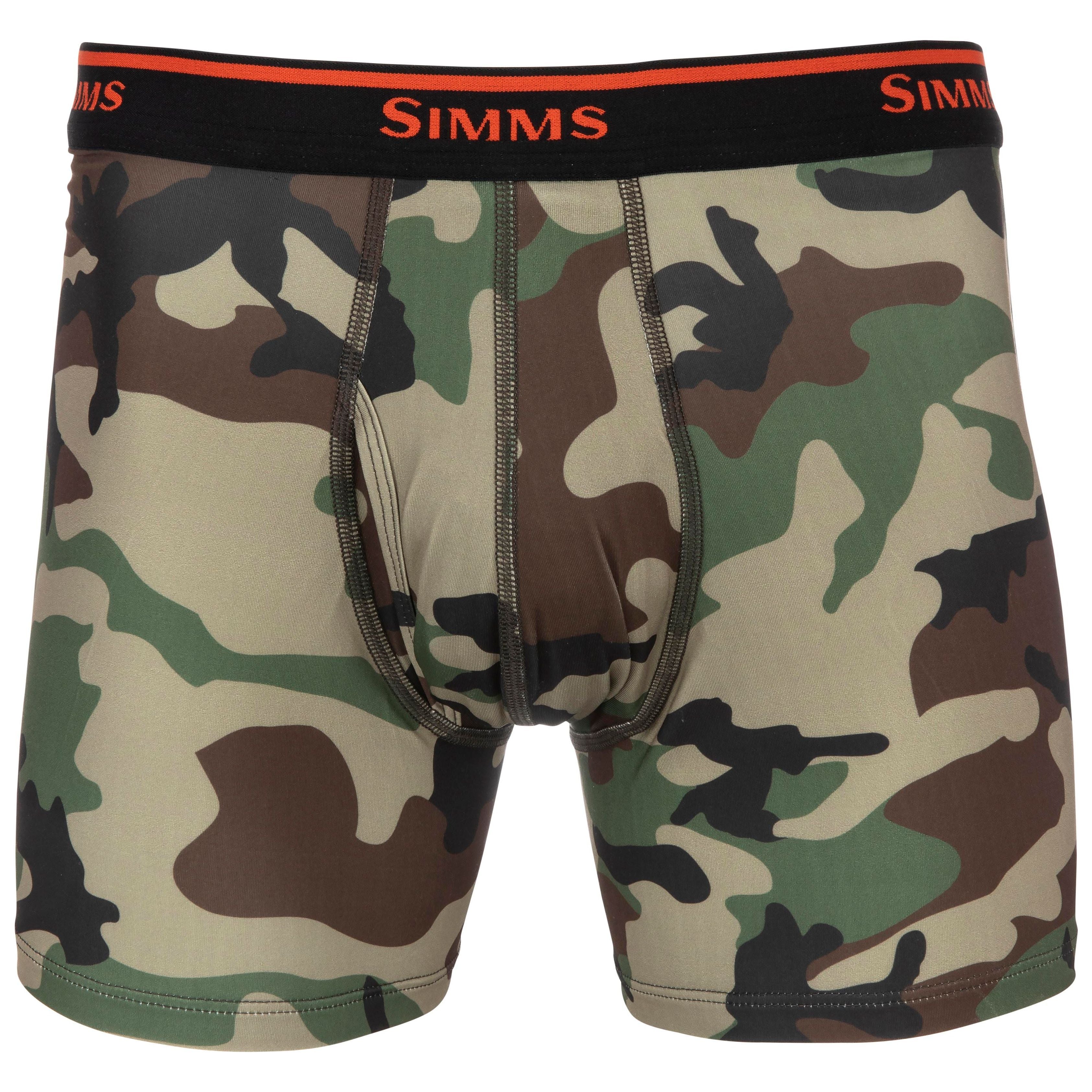 Simms Boxer Brief Woodland Camo Image 01