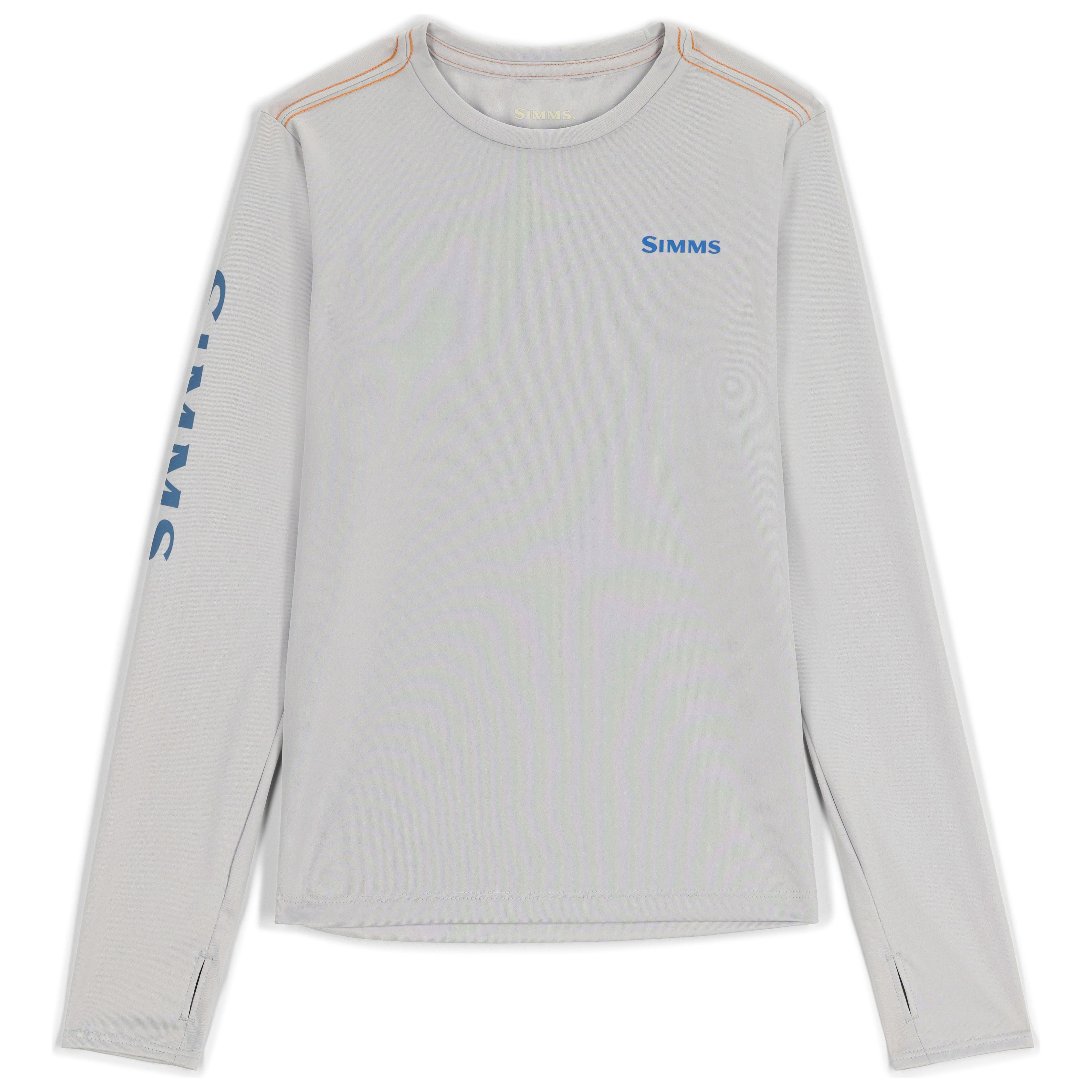 Simms Kid's Solar Tech Crew Neck Sterling/Trout Image 01