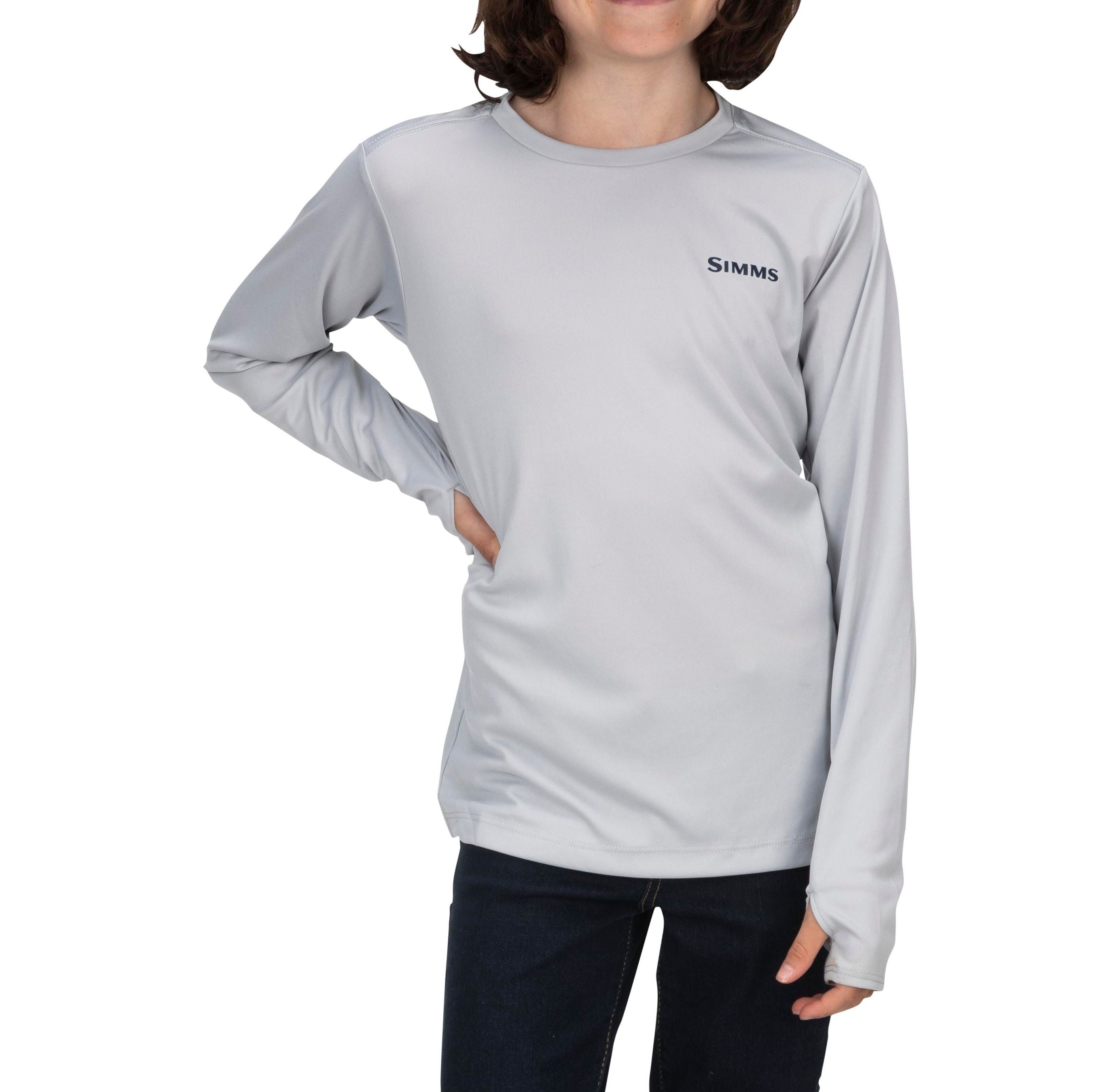 Simms Kid's Solar Tech Crew Neck Sterling Image 04