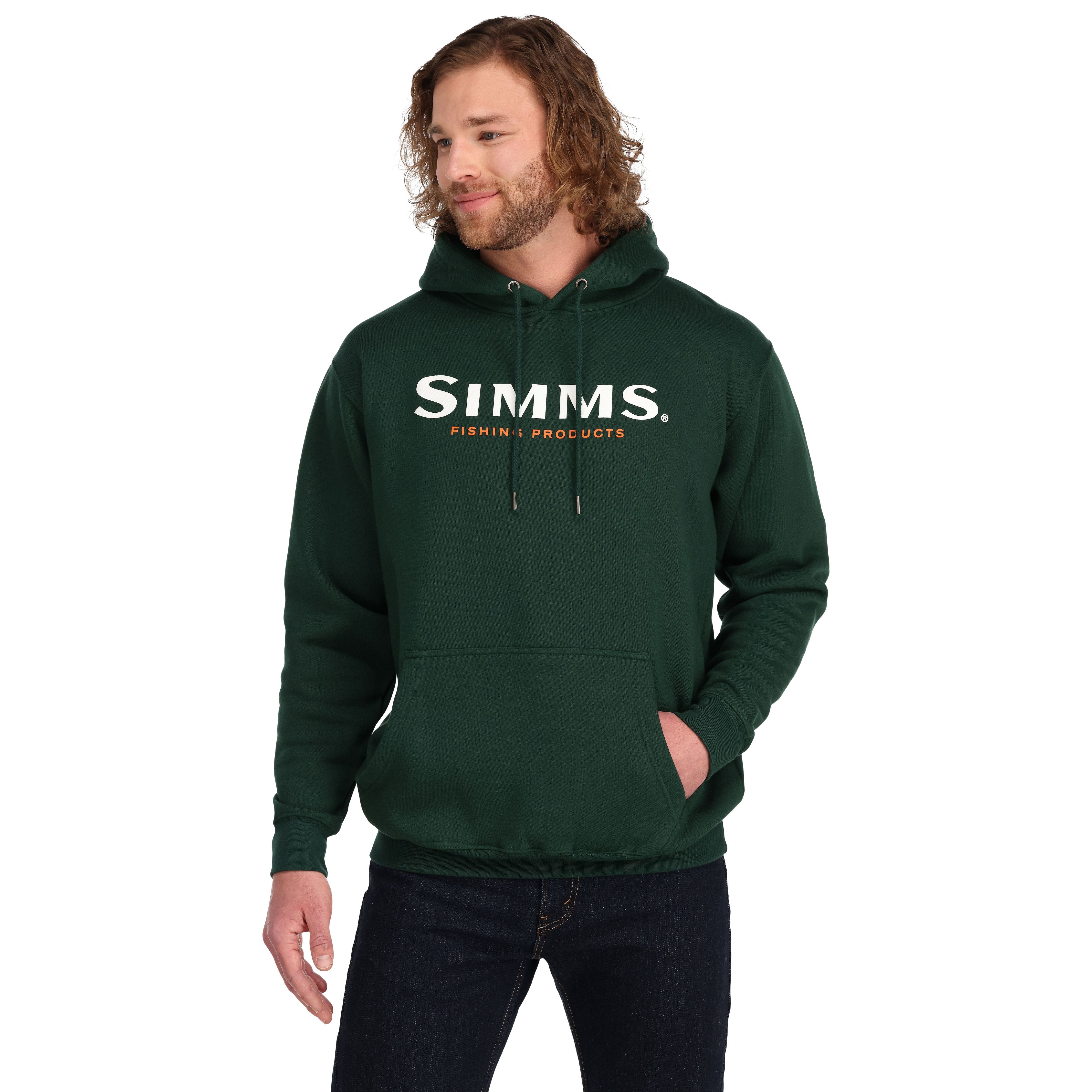 Simms Logo Hoody Forest Image 02