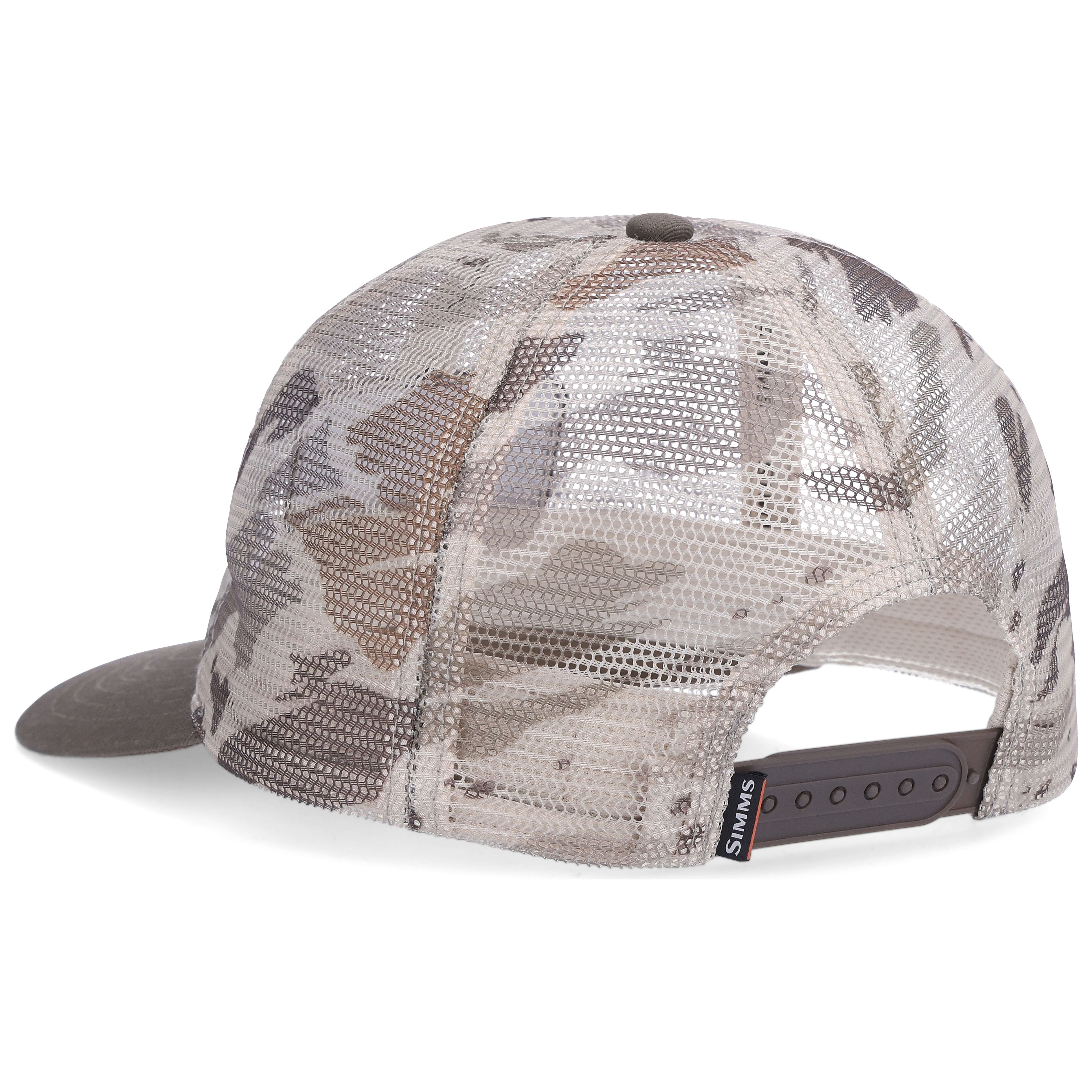 Simms Mesh All-Over Trucker Ghost Camo Stone Image 02
