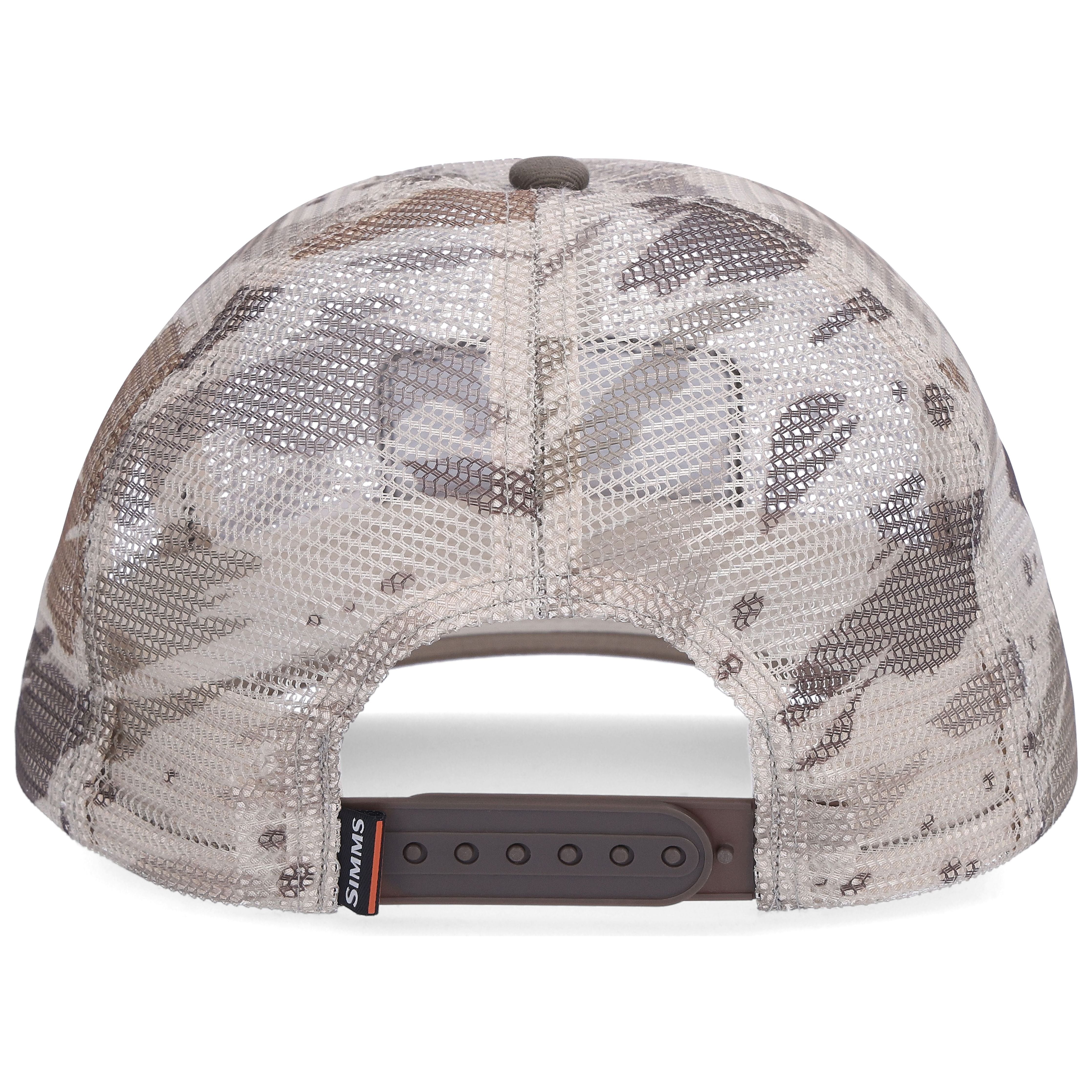Simms Mesh All-Over Trucker Ghost Camo Stone Image 03