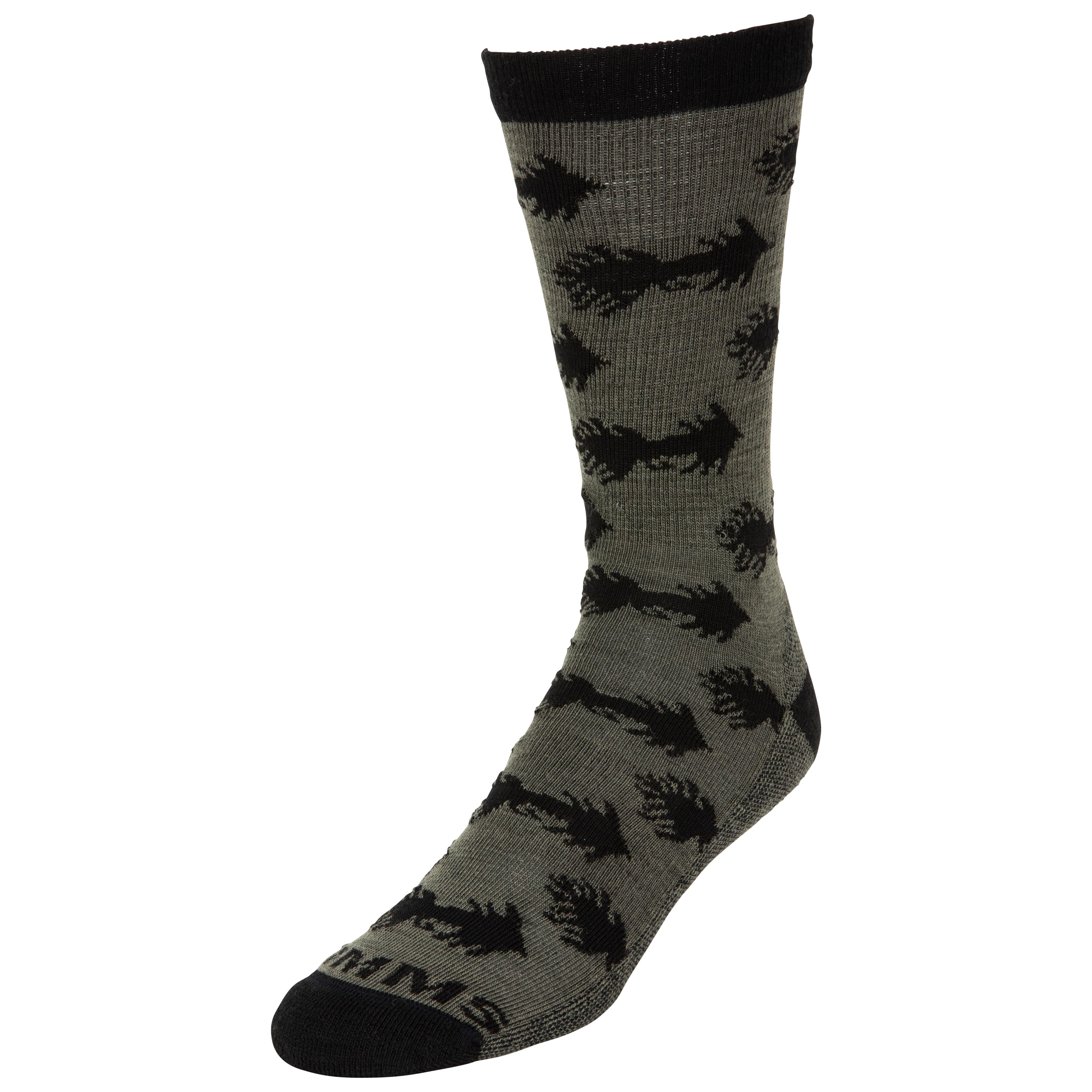 Simms Daily Sock Woolly Bugger Moss Image 01