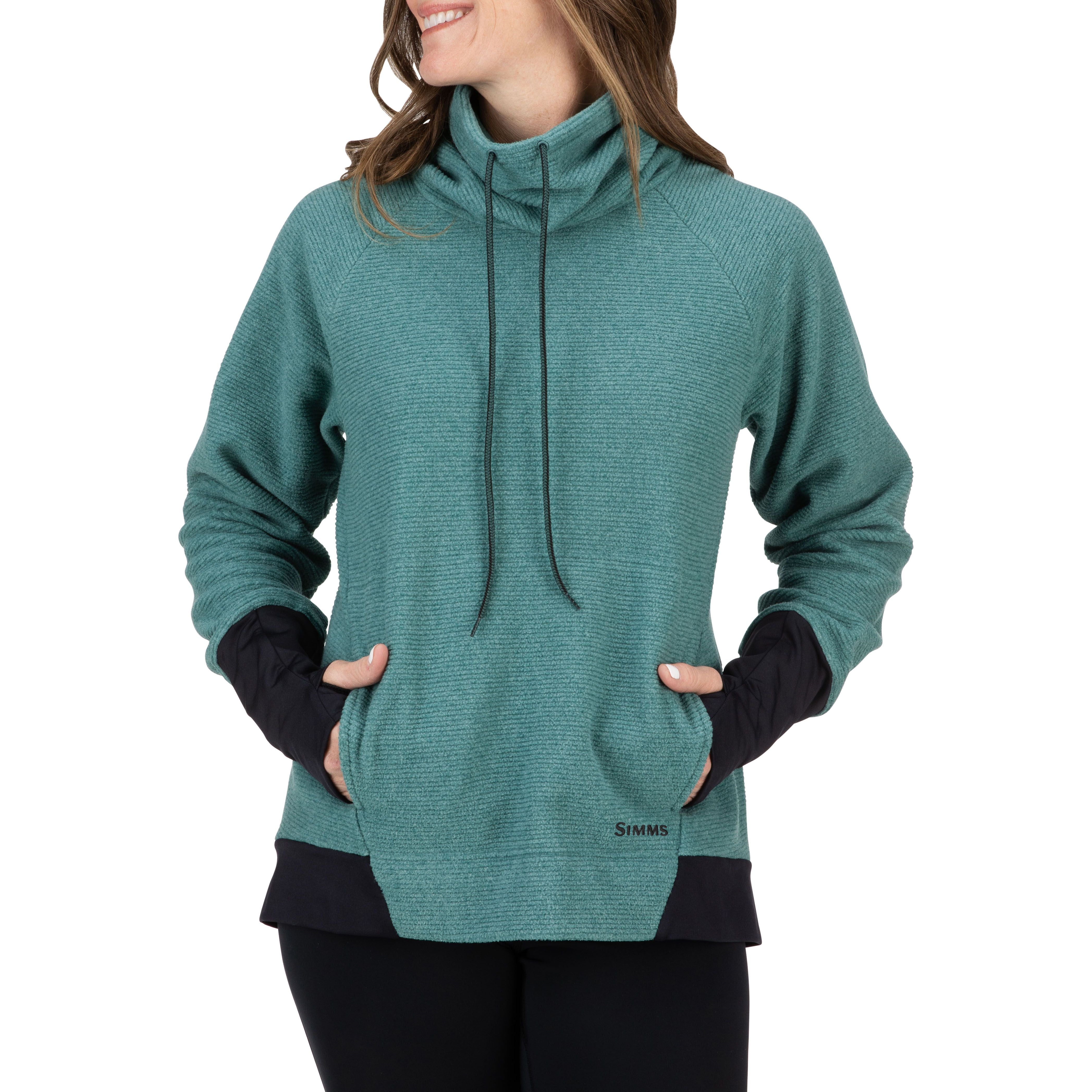 Simms Women's Rivershed Sweater Avalon Teal Image 03