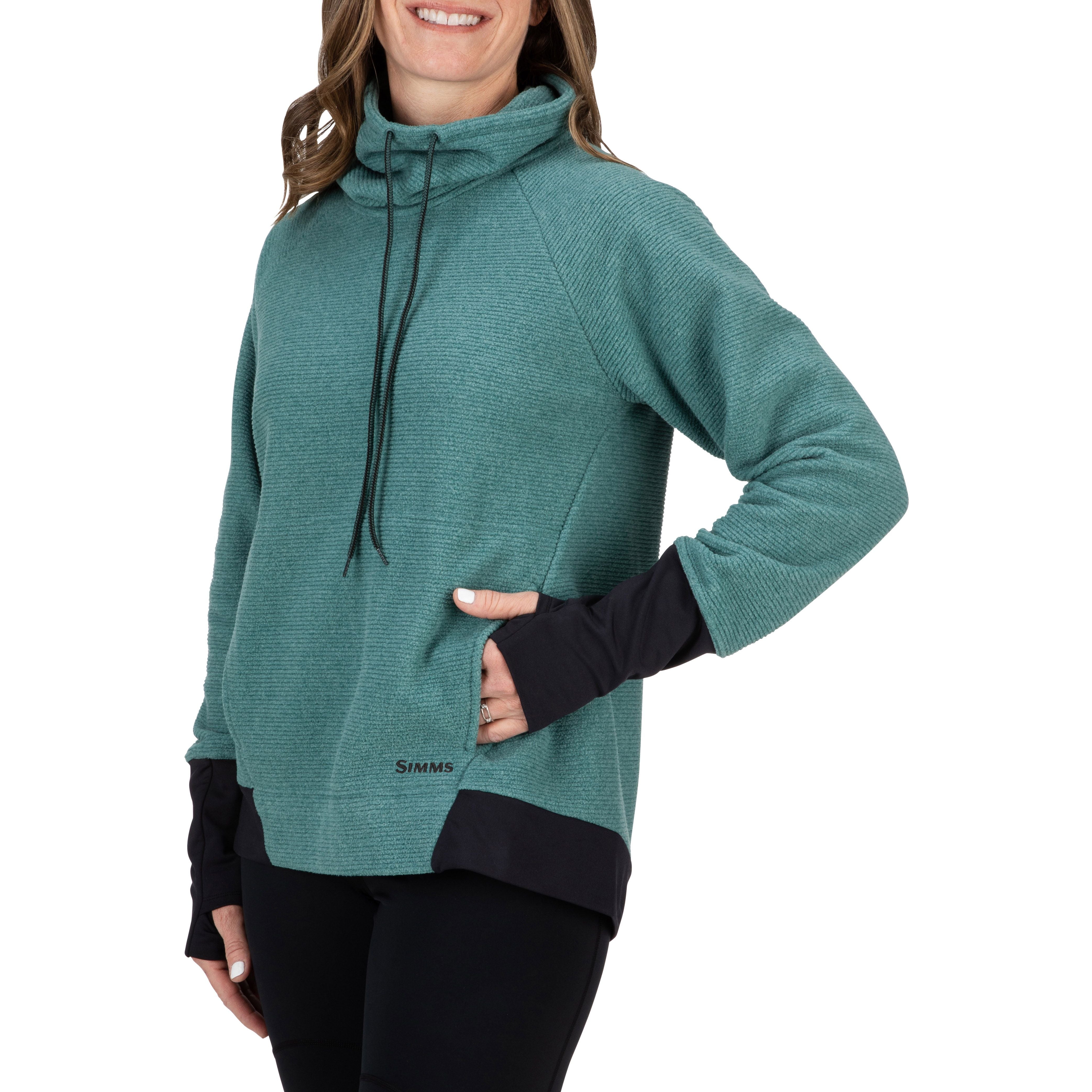 Simms Women's Rivershed Sweater Avalon Teal Image 04