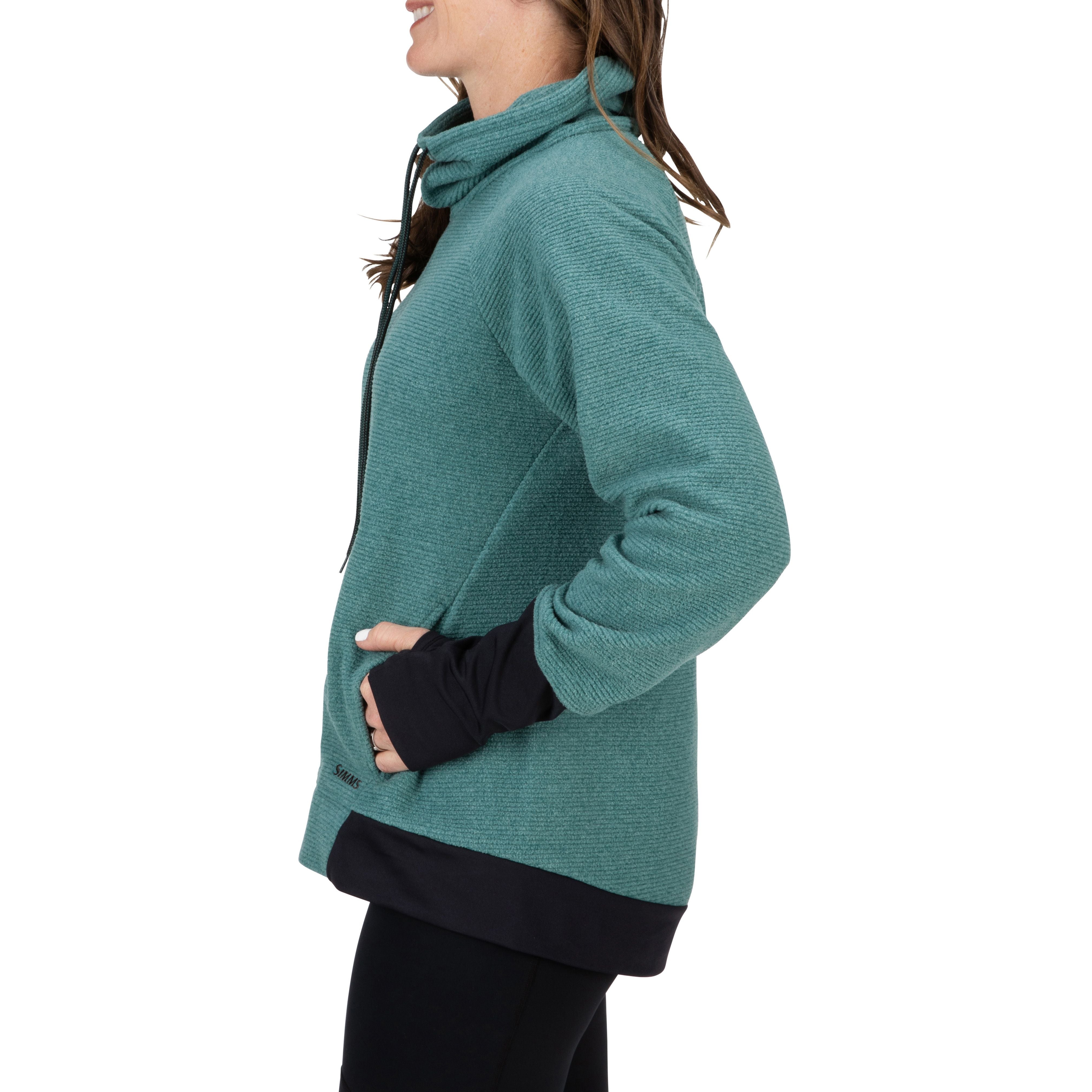 Simms Women's Rivershed Sweater Avalon Teal Image 05