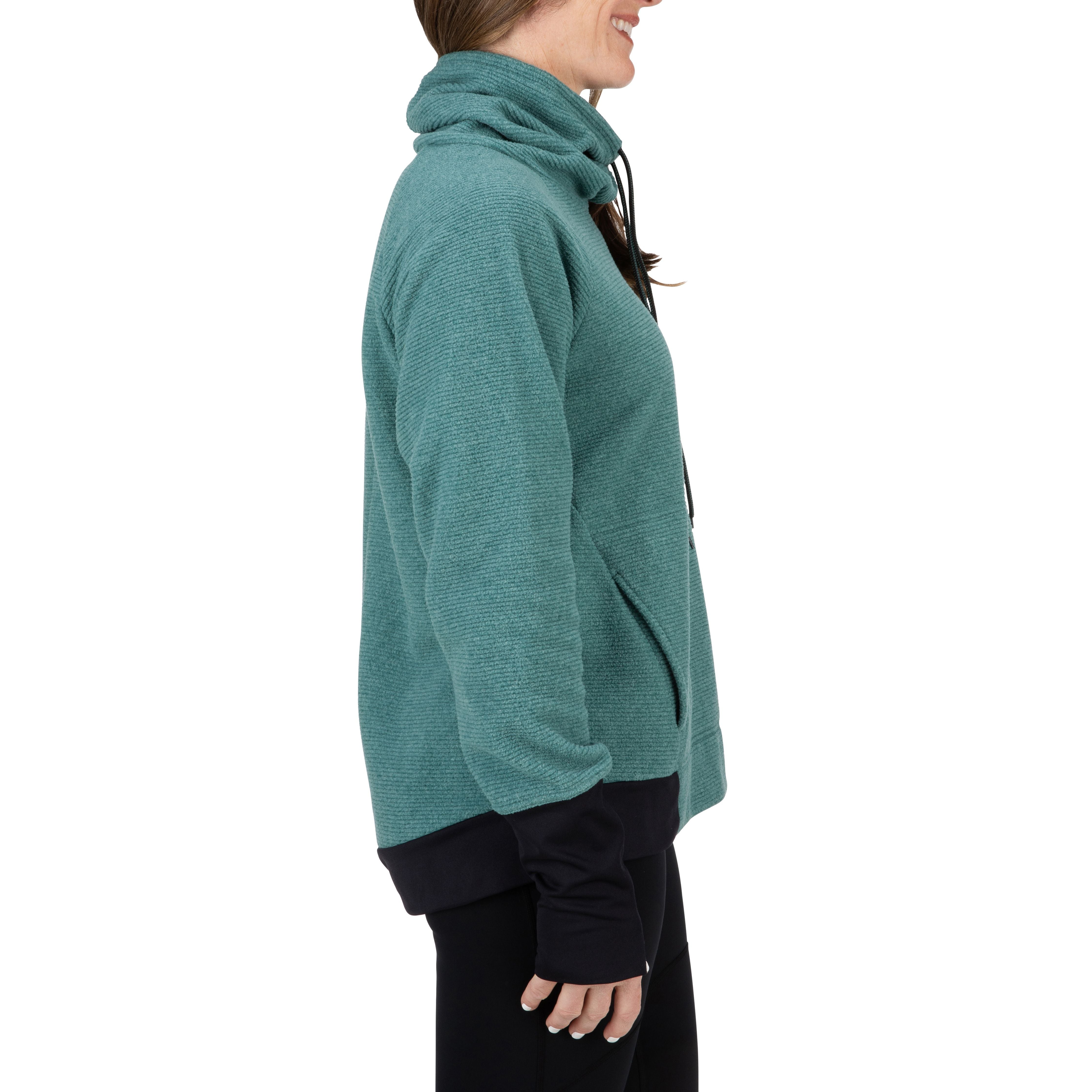 Simms Women's Rivershed Sweater Avalon Teal Image 07