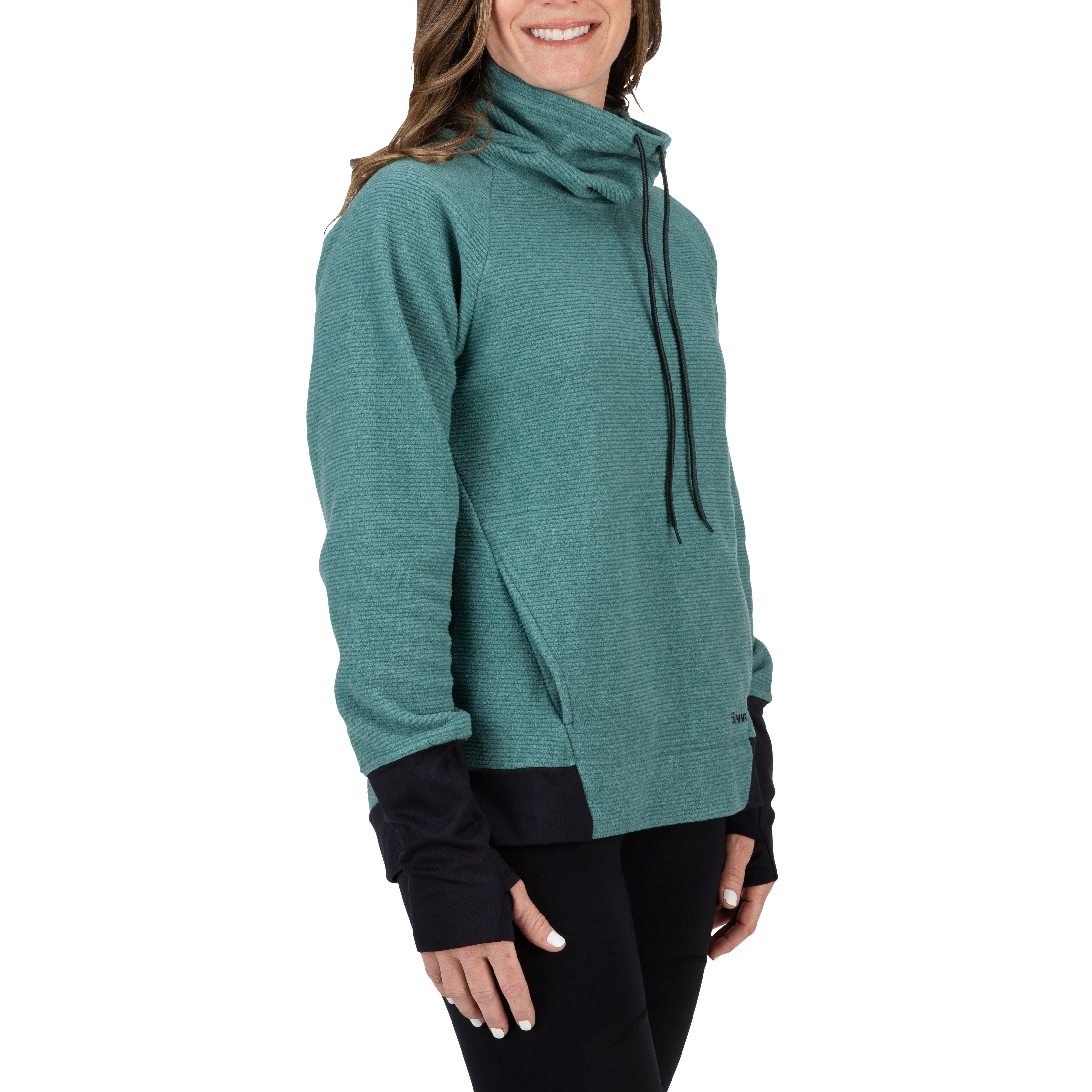 Simms Women's Rivershed Sweater Avalon Teal Image 08