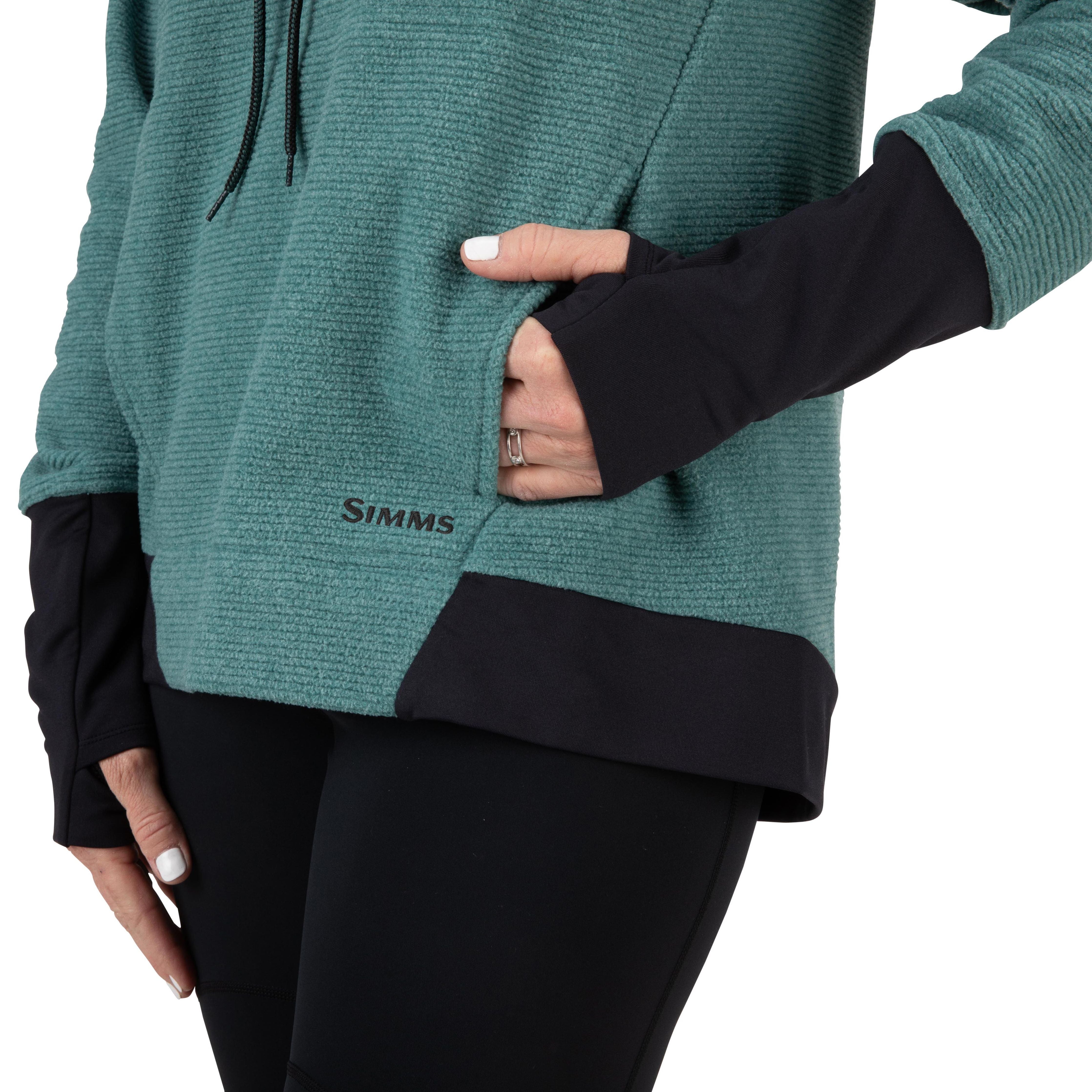 Simms Women's Rivershed Sweater Avalon Teal Image 10