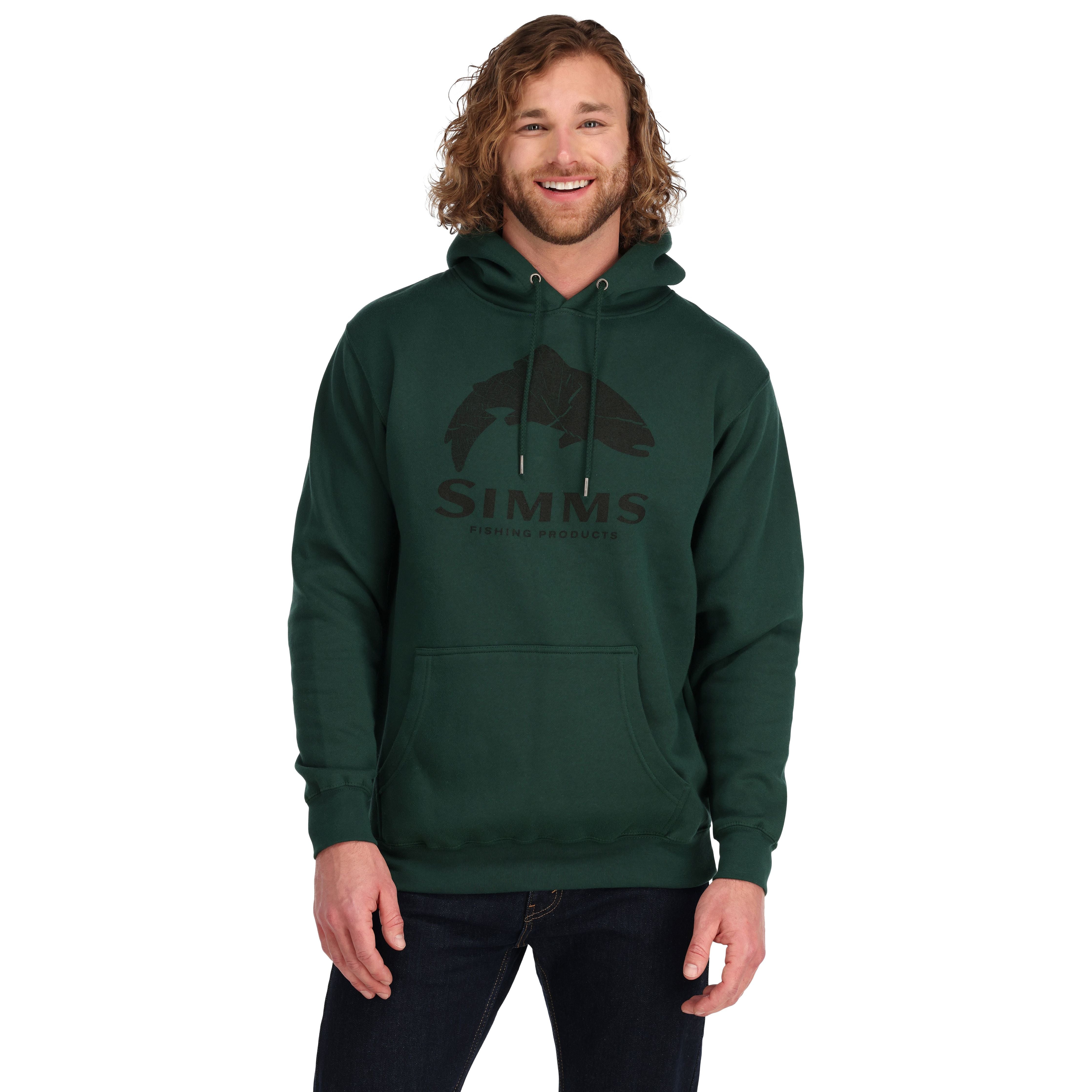 Simms Wood Trout Fill Hoody Forest Image 02