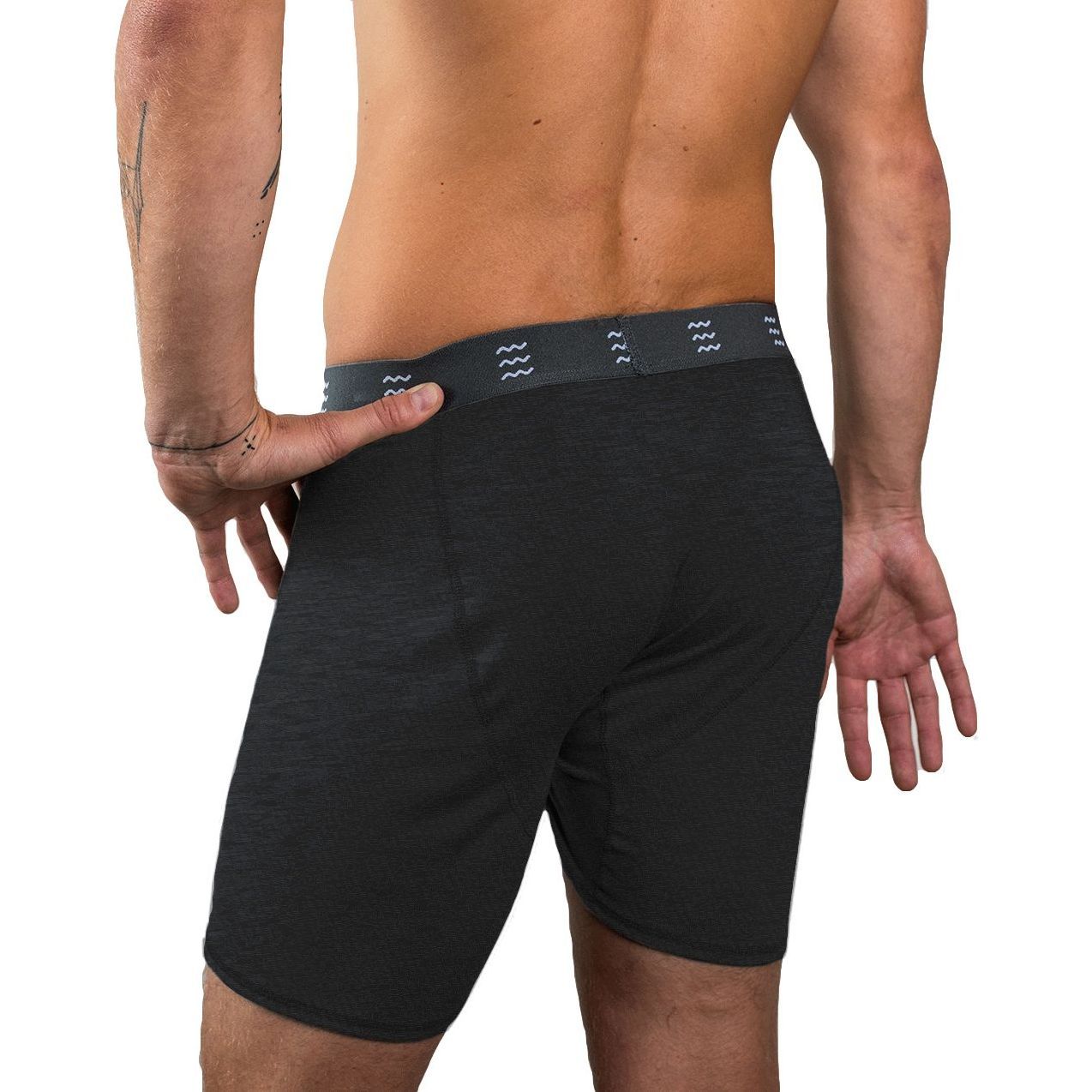 Free Fly Bamboo Comfort Boxer Brief Heather Black Image 1