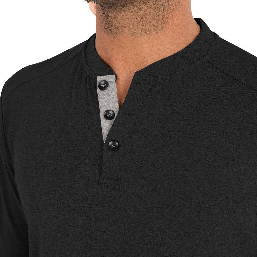 Free Fly Apparel Men's Bamboo Flex Long Sleeve Henley | Tailwaters Fly Fishing