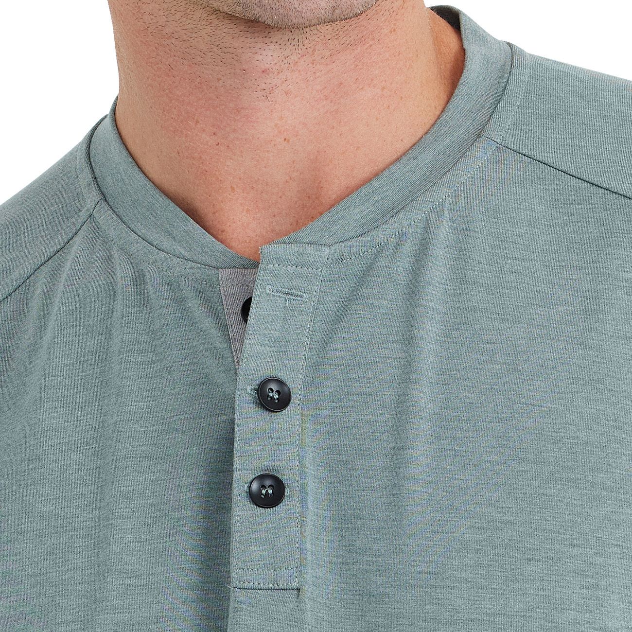 Free Fly Bamboo Flex Henley Heather Juniper Image 2