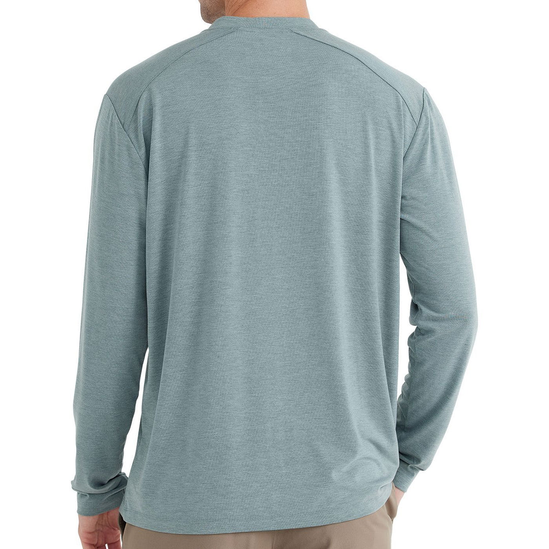 Free Fly Apparel Men's Bamboo Flex Long Sleeve Henley | Tailwaters Fly Fishing