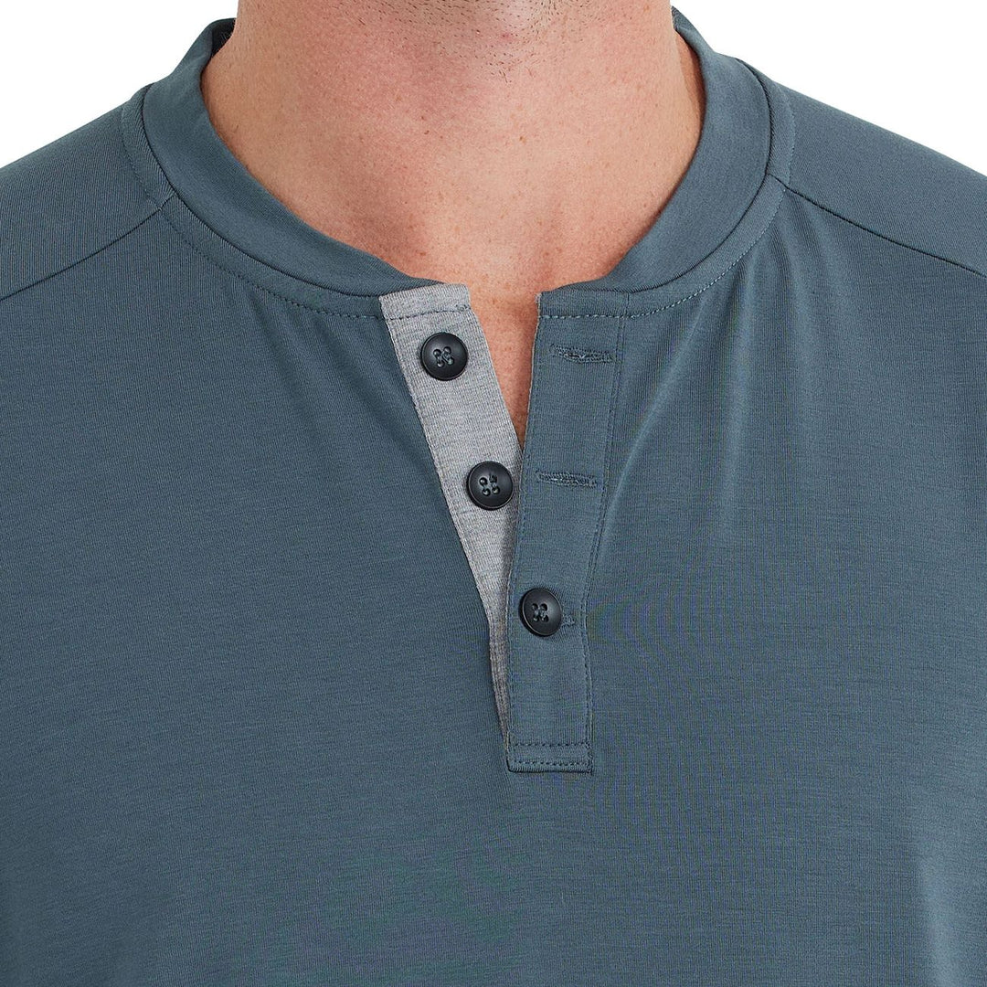 Free Fly Apparel Men's Bamboo Flex Long Sleeve Henley | Tailwaters Fly Fishing