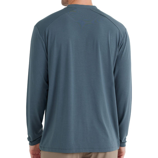 Free Fly Apparel Men's Bamboo Flex Long Sleeve Henley | Tailwaters Fly Fishing
