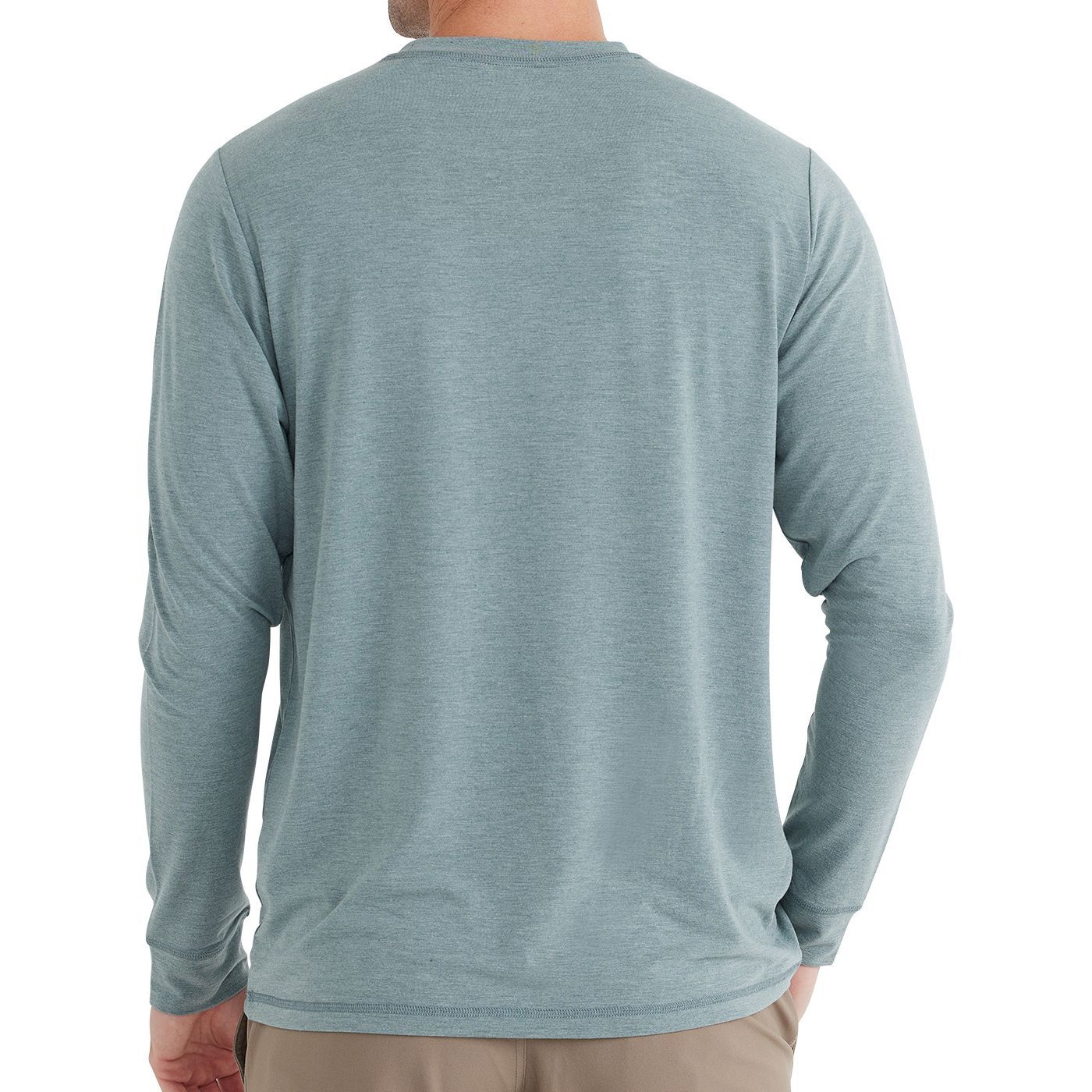 Free Fly Bamboo Flex Long Sleeve Heather Juniper Image 2