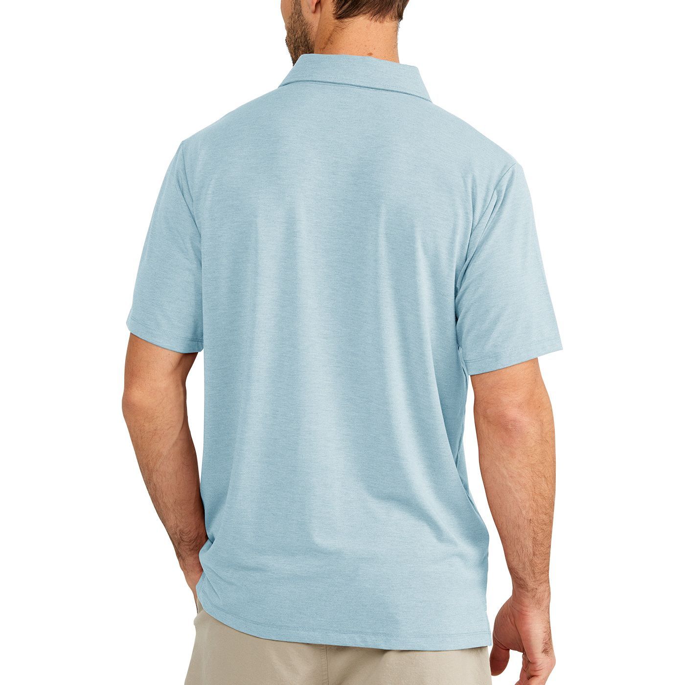 Free Fly Bamboo Flex Polo Heather Tide Image 2