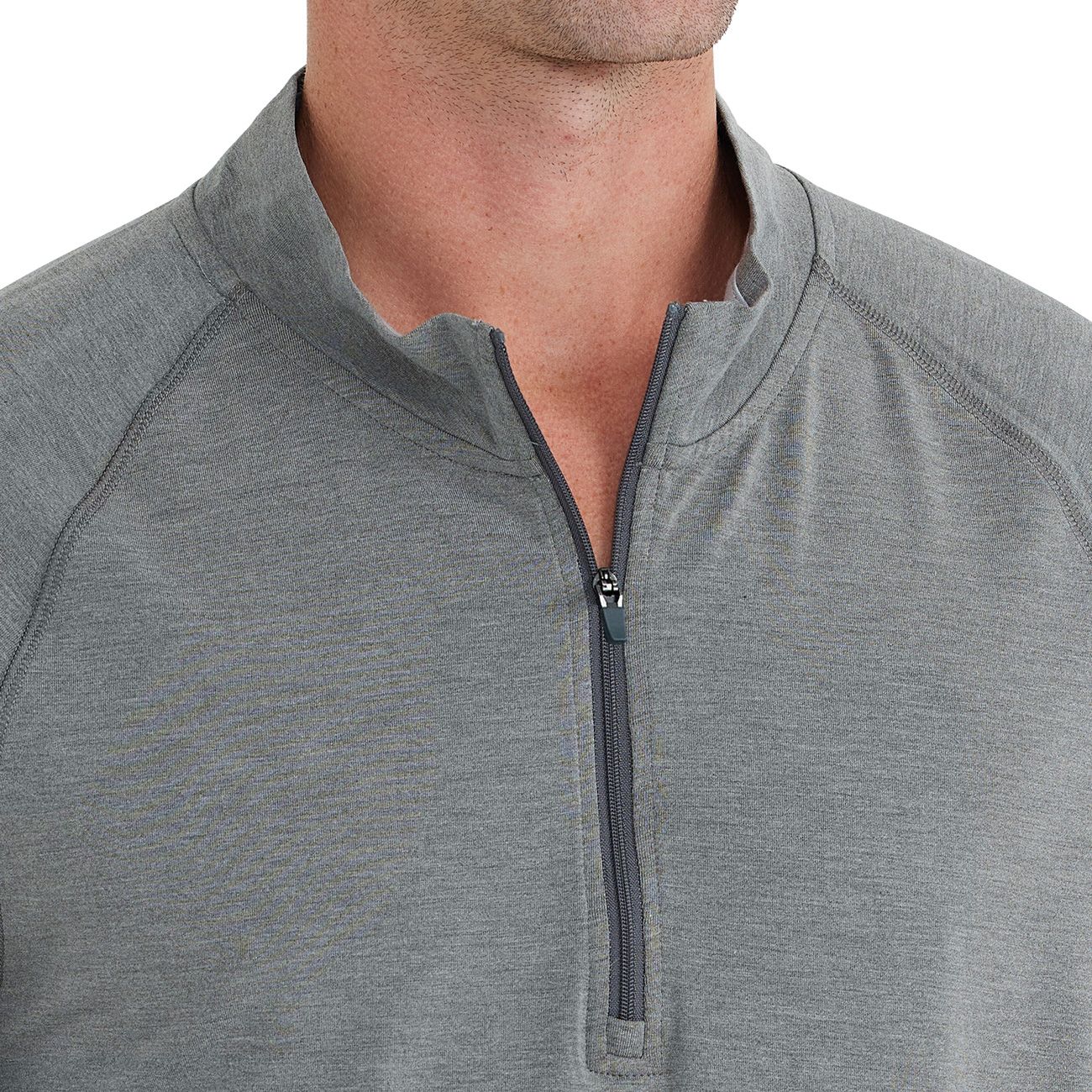 Free Fly Bamboo Flex Quarter Zip Heather Graphite Image 3