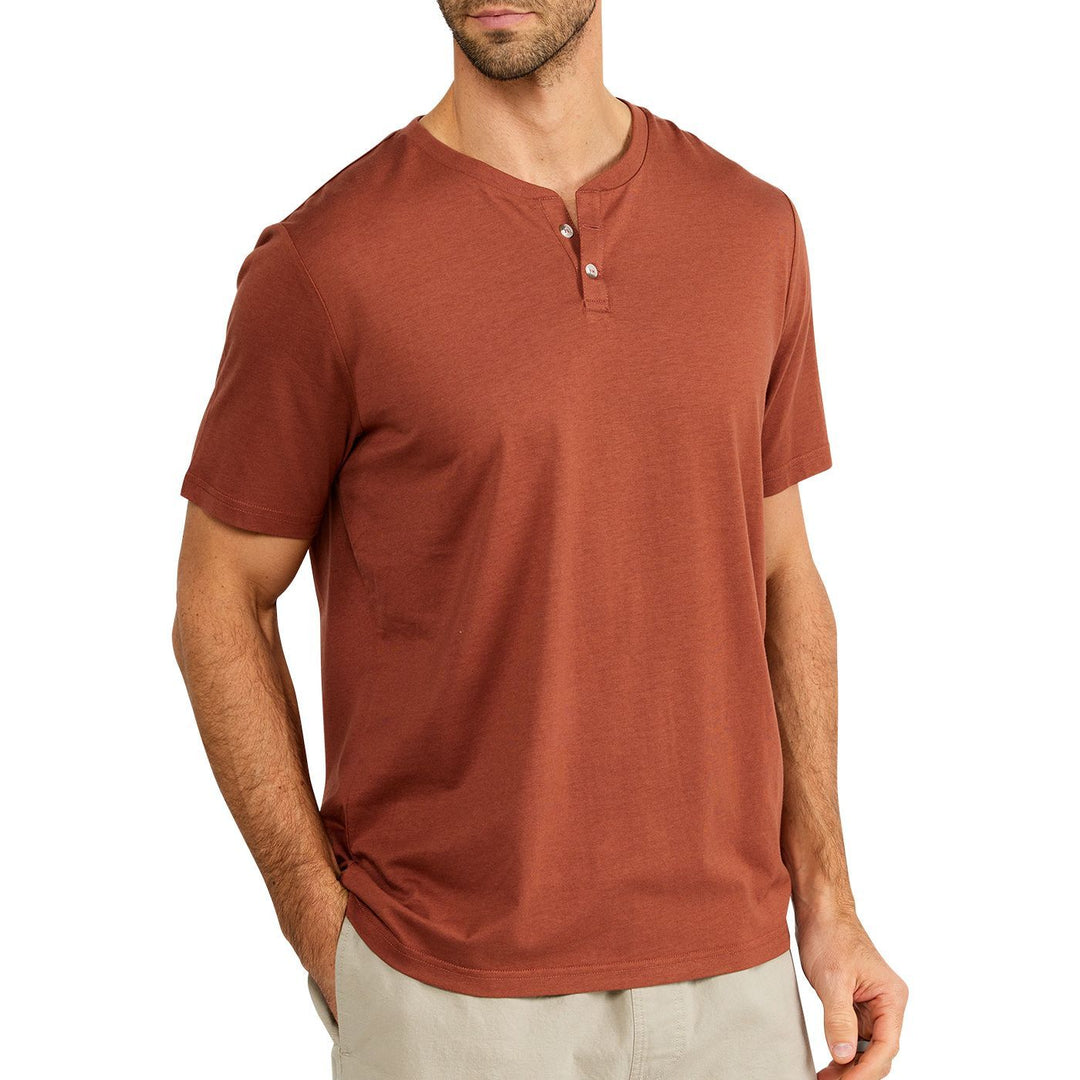 Free Fly Bamboo Heritage Short Sleeve Henley | Tailwaters Fly Fishing