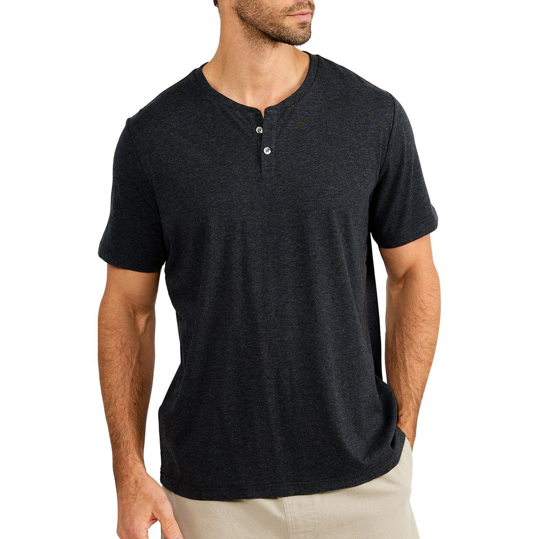 Free Fly Bamboo Heritage Short Sleeve Henley | Tailwaters Fly Fishing