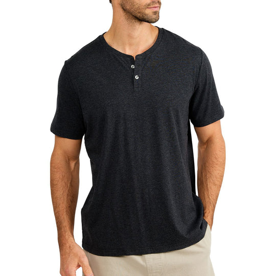 Free Fly Bamboo Heritage Short Sleeve Henley | Tailwaters Fly Fishing