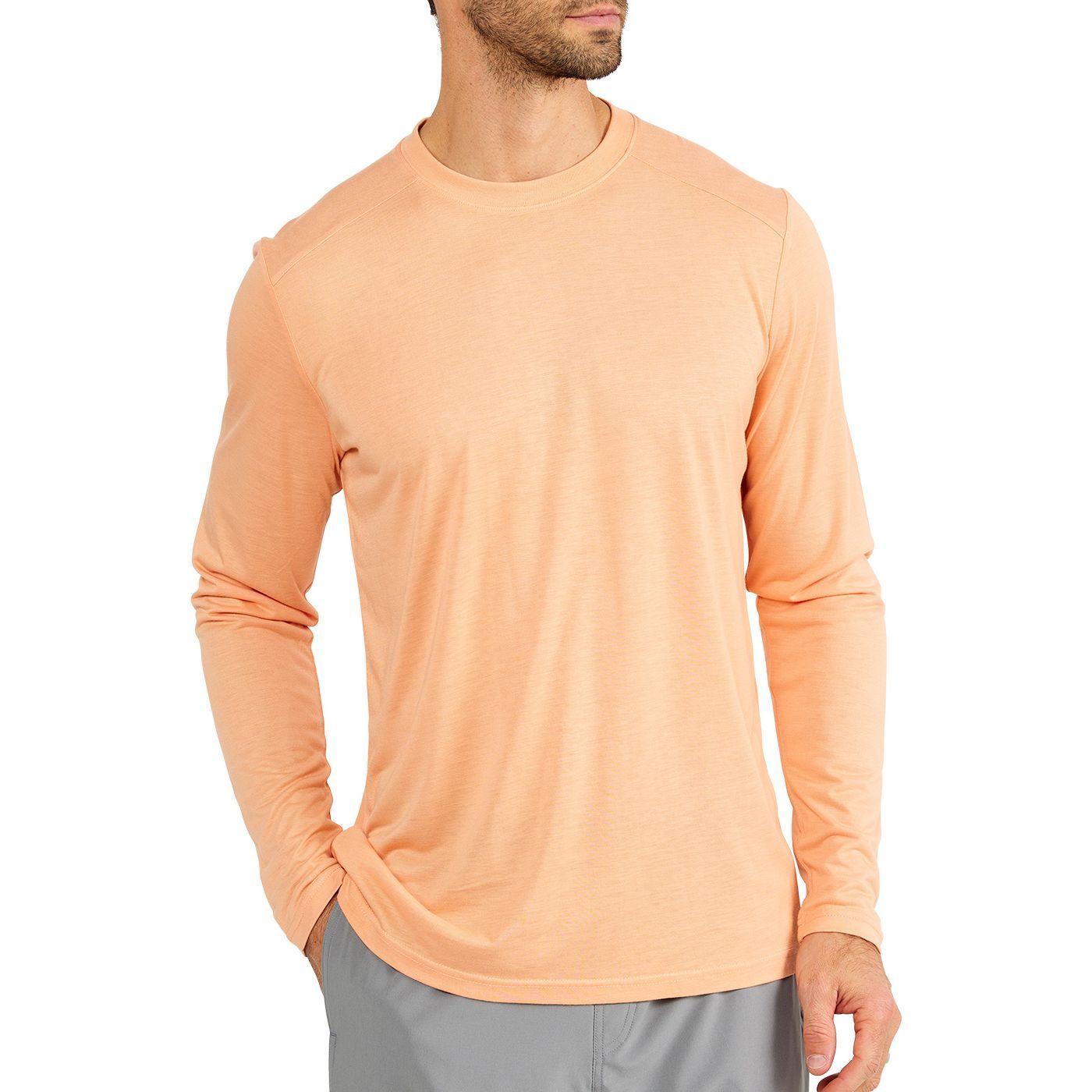 Free Fly Bamboo Lightweight Long Sleeve Tropic Orange Image 1