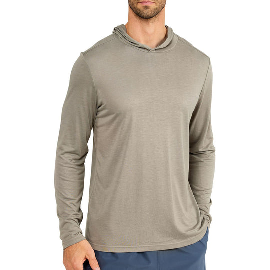 Free Fly Bamboo Lightweight Shore Hoody Moss Image 1