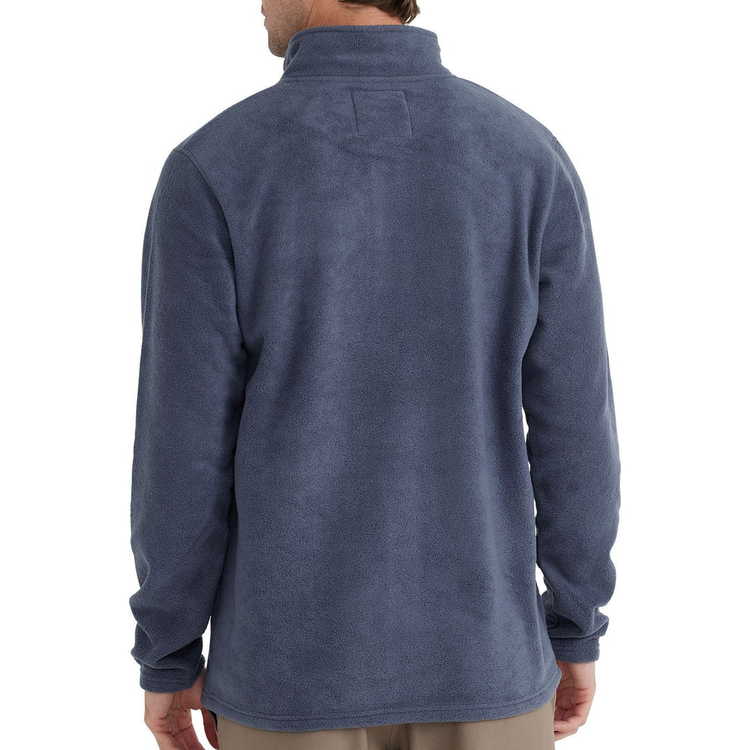 Free Fly Bamboo Polar Fleece Snap Pullover Indigo Image 2