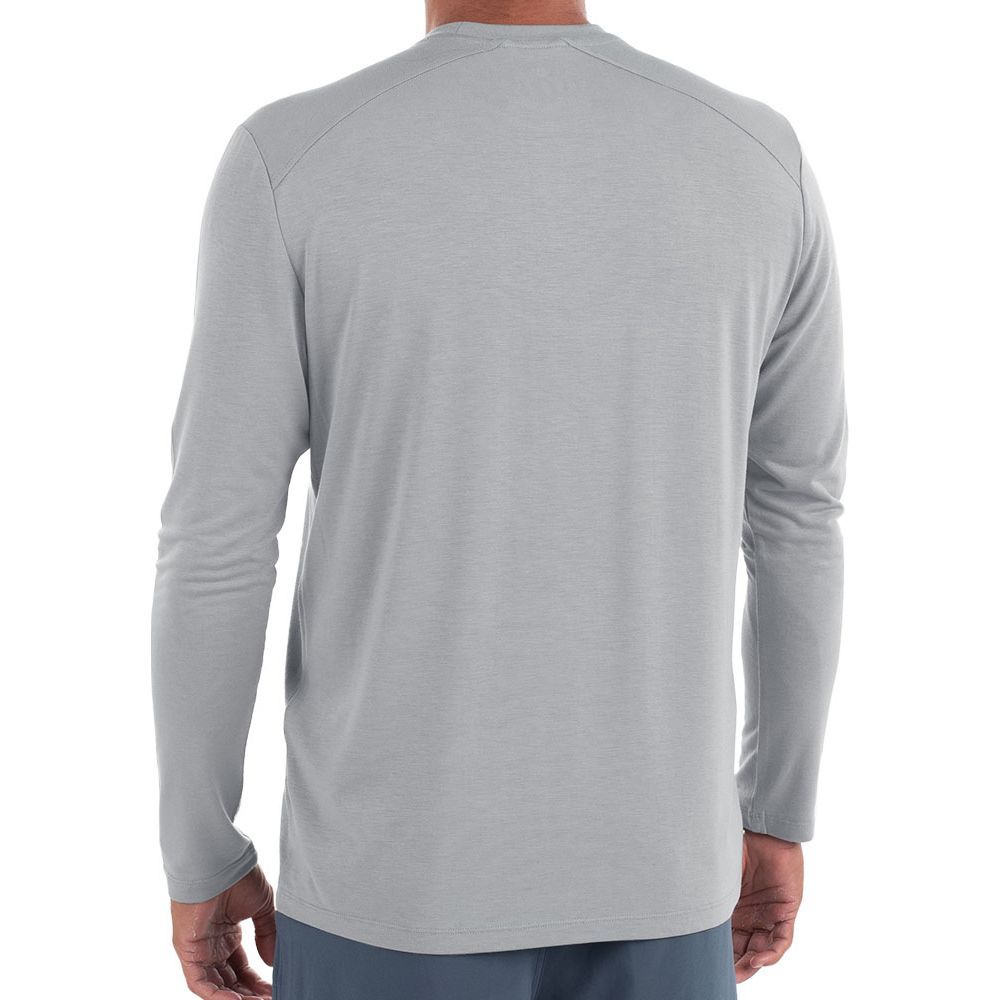 Free Fly Bamboo Shade Long Sleeve Aspen Grey Image 2