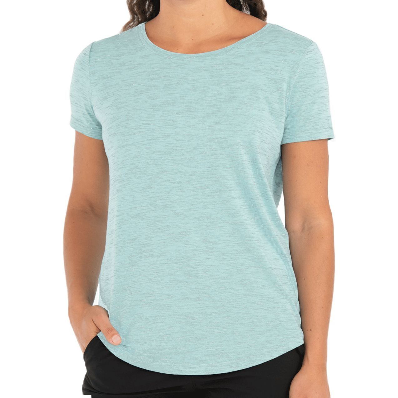 Free Fly Women's Bamboo Current Tee Tide Pool Image 1