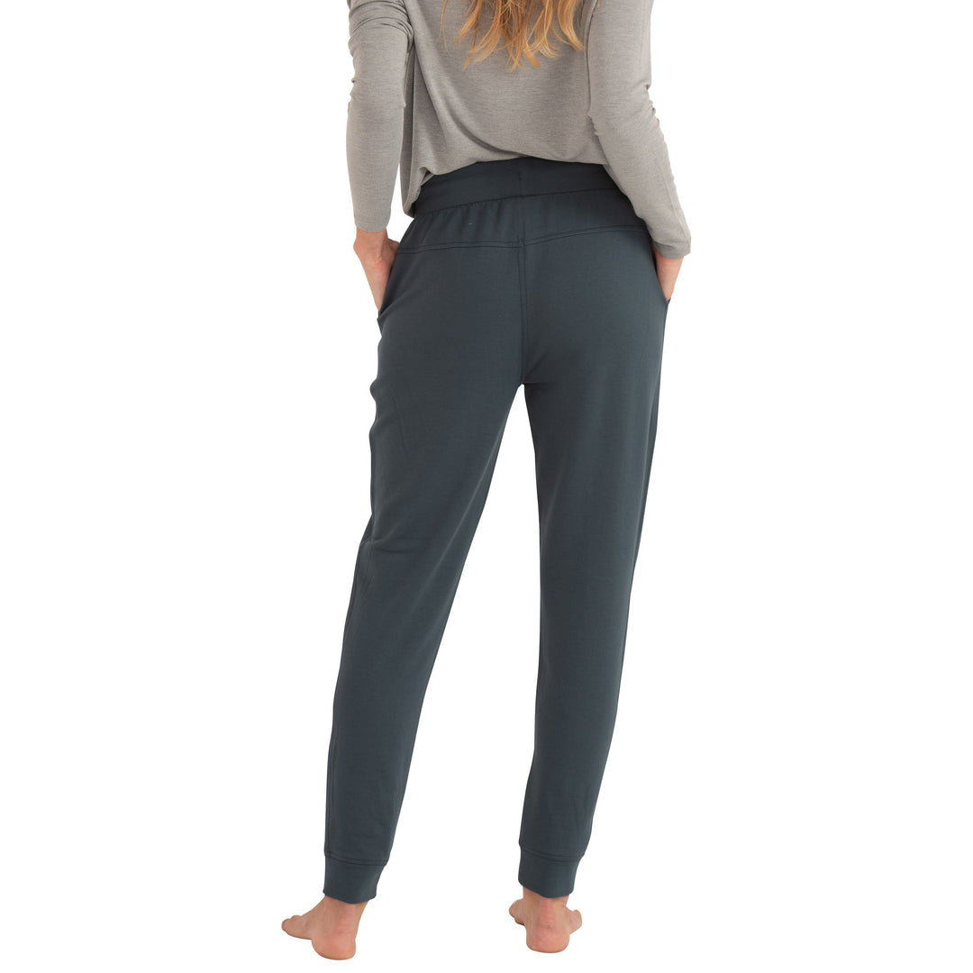 Free Fly Women's Bamboo Fleece Jogger Blue Dusk Image 2