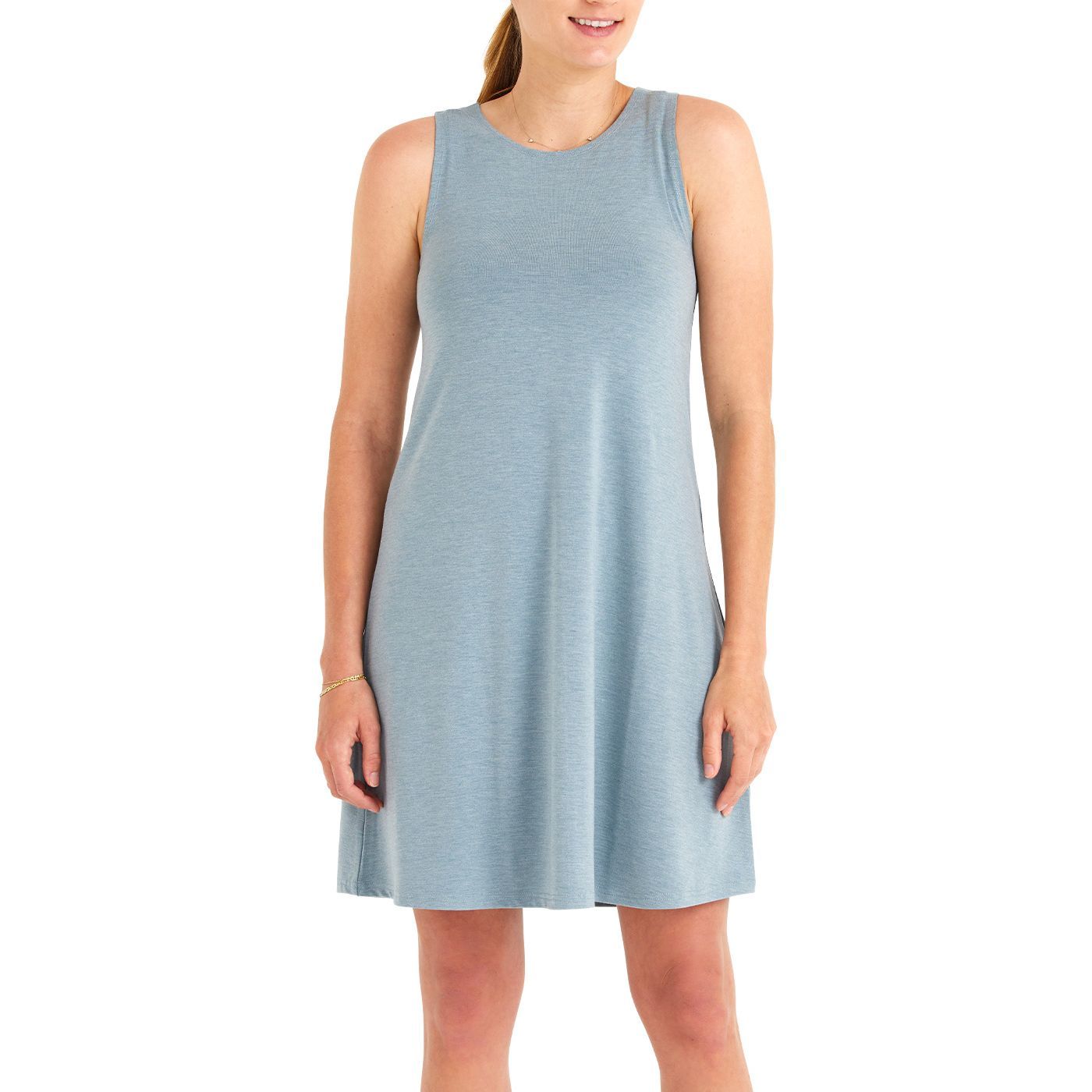 Free Fly Women's Bamboo Flex Dress Heather Coastal Sage Image 1