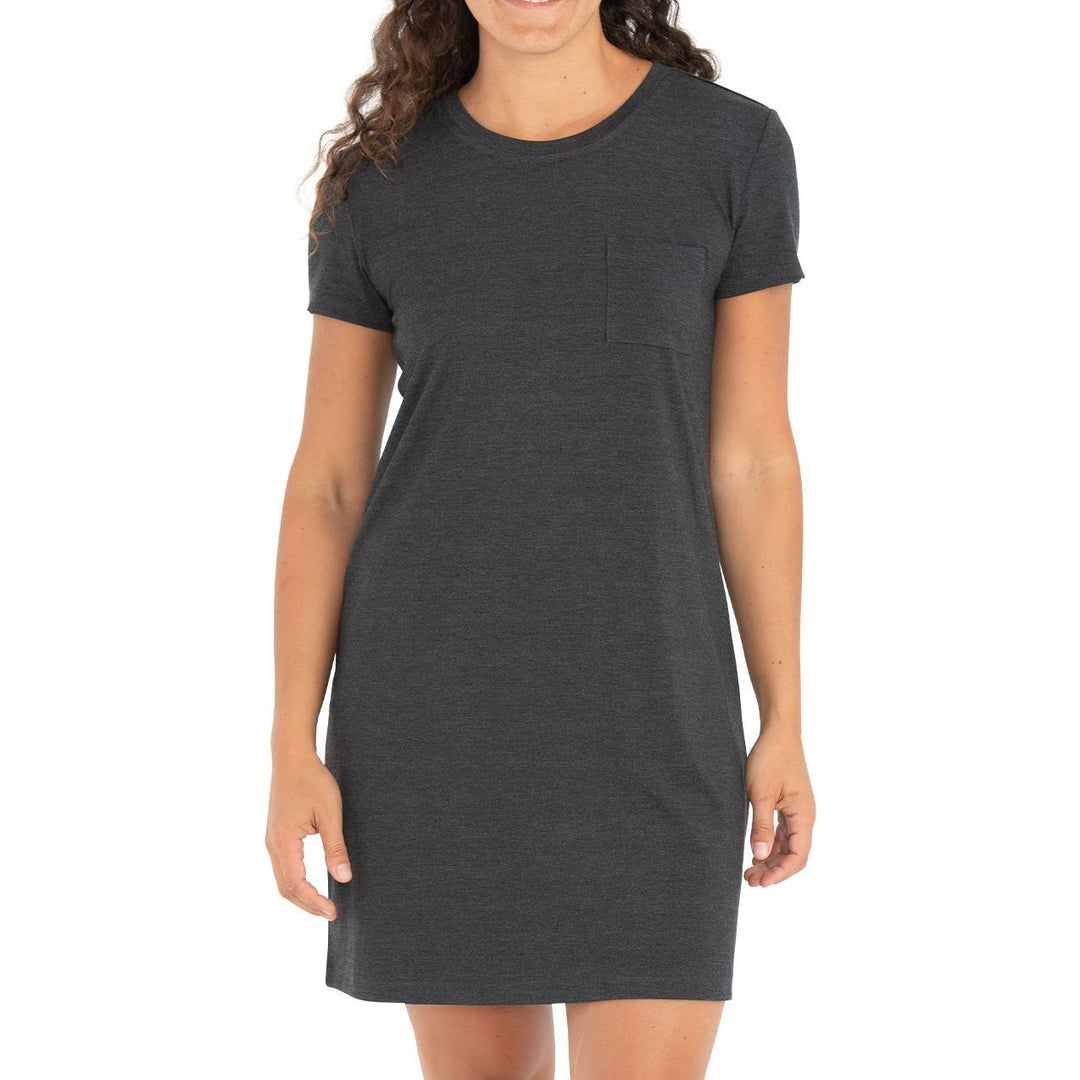Free Fly Women's Bamboo Flex Pocket Dress Heather Black Image 1